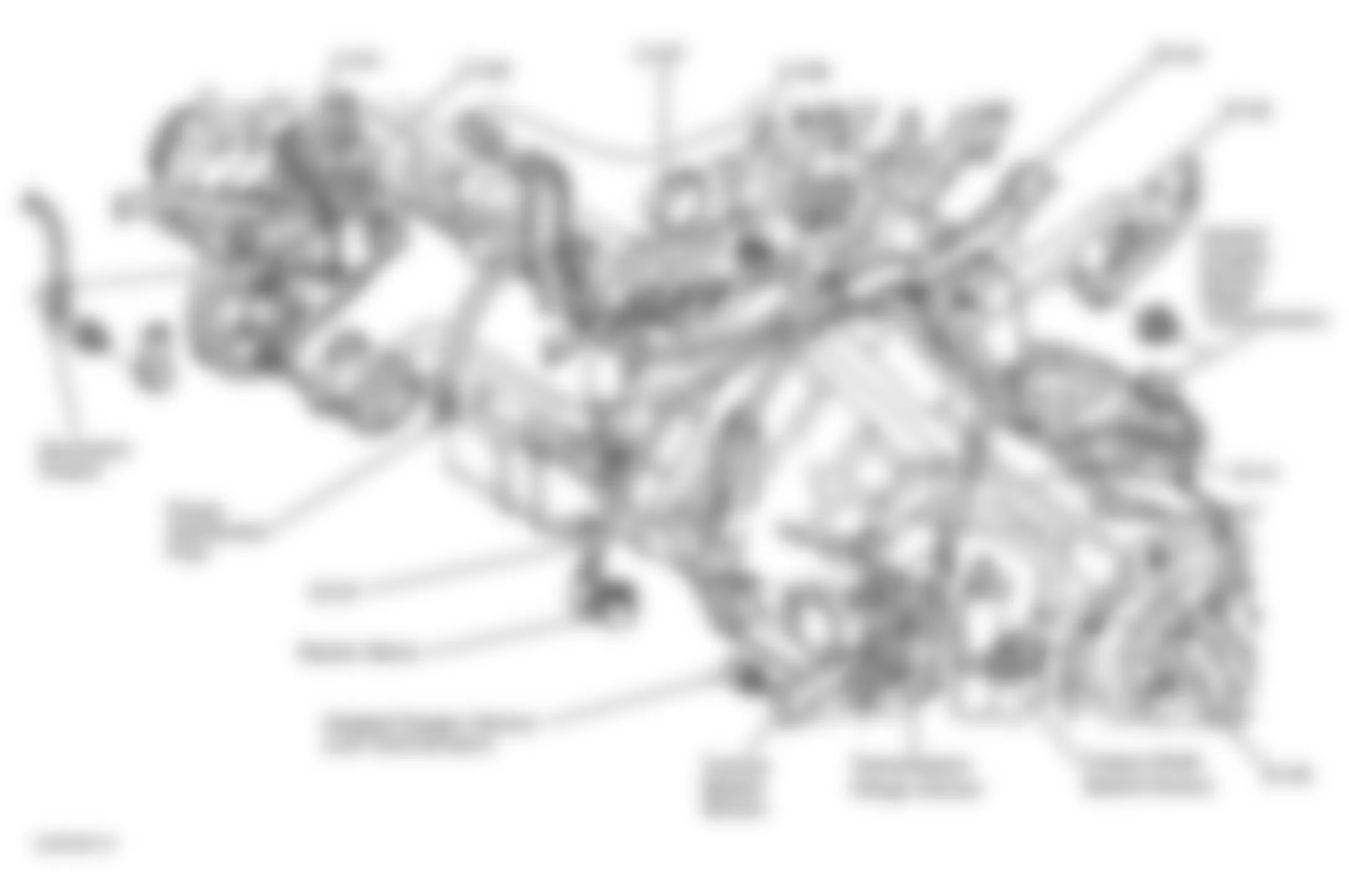 Dodge Intrepid ES 1999 - Component Locations -  Left Side Of Engine/Transaxle