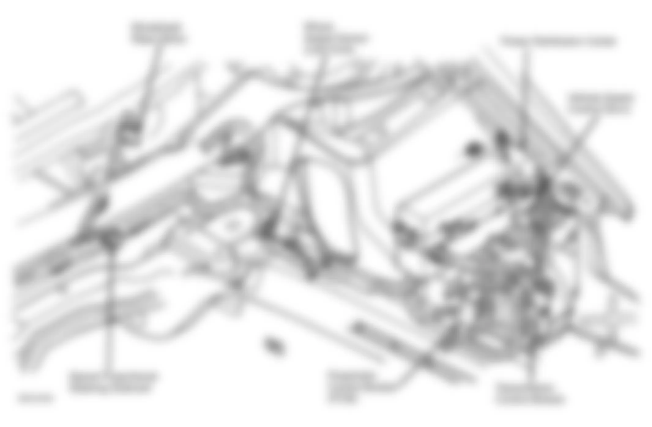 Dodge Intrepid ES 1999 - Component Locations -  Left Side Of Engine Compartment