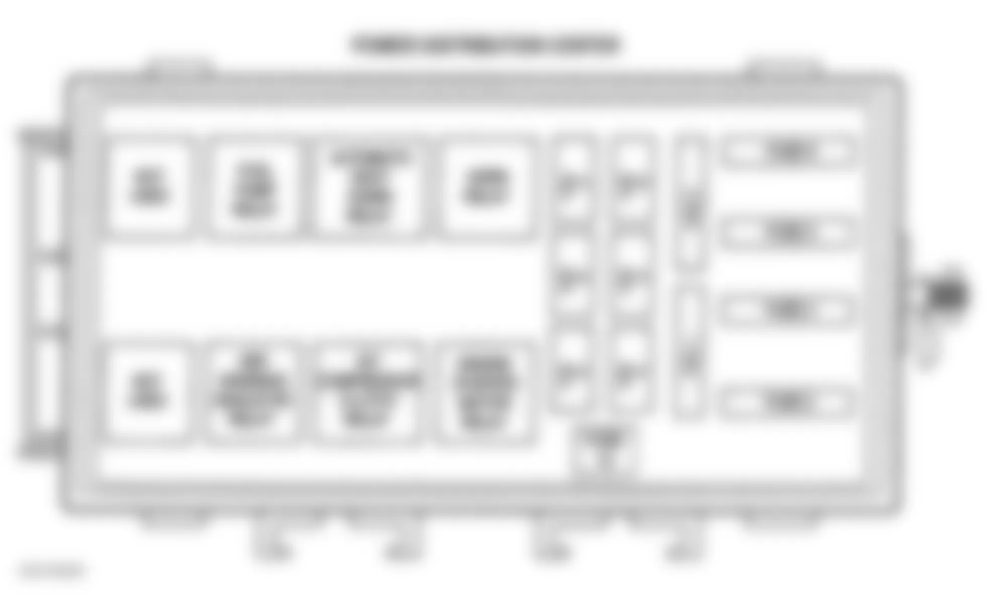 Dodge Neon 1999 - Component Locations -  Identifying Power Distribution Center Components