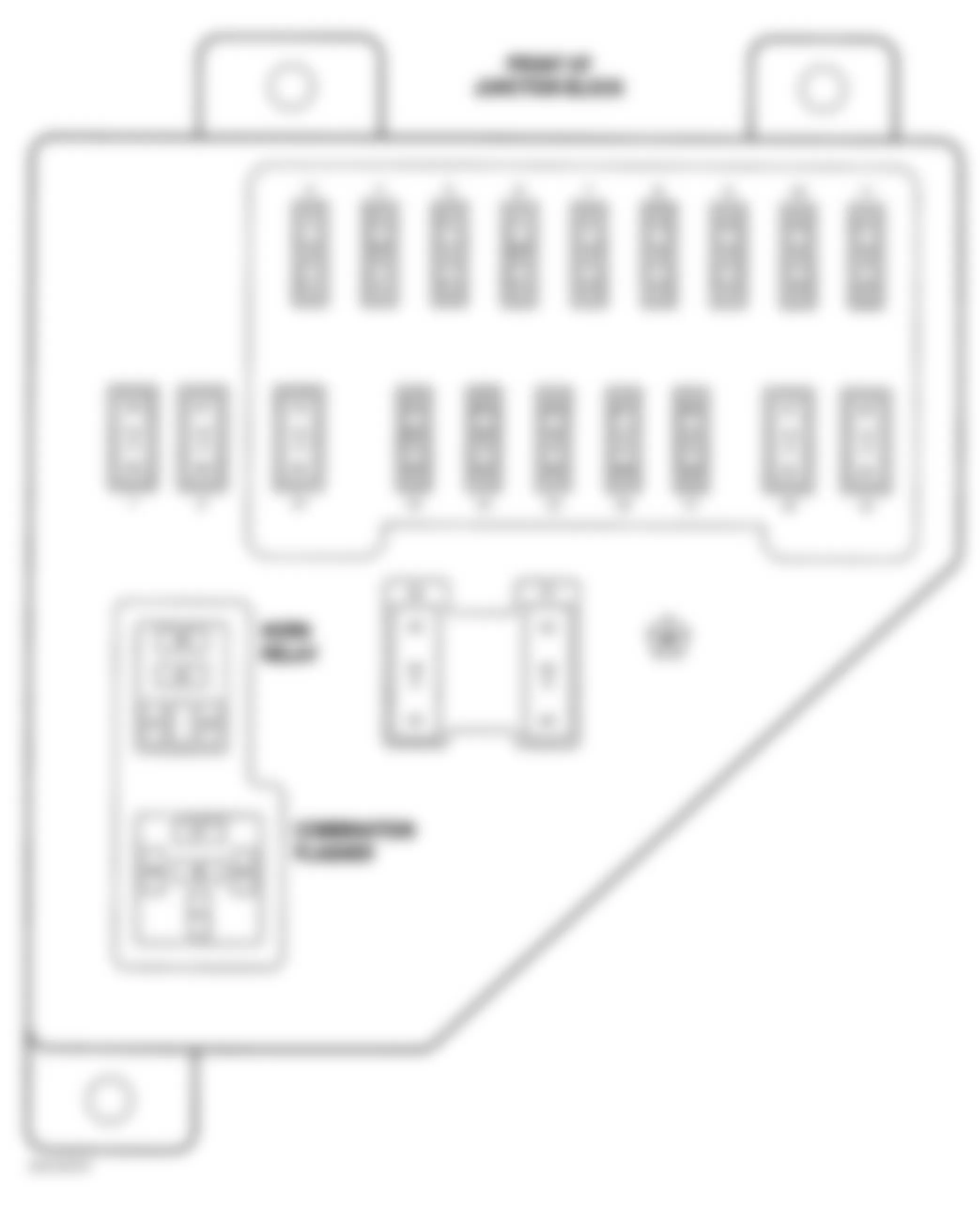 Dodge Ram Van B2500 1999 - Component Locations -  Identifying Junction Block Components