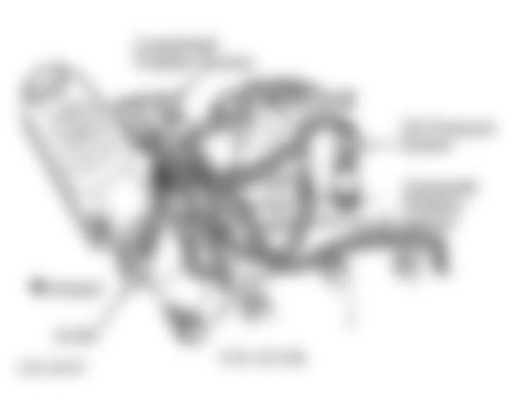 Dodge Ram Van B3500 1999 - Component Locations -  Left Rear Of Engine (5.2L & 5.9L)