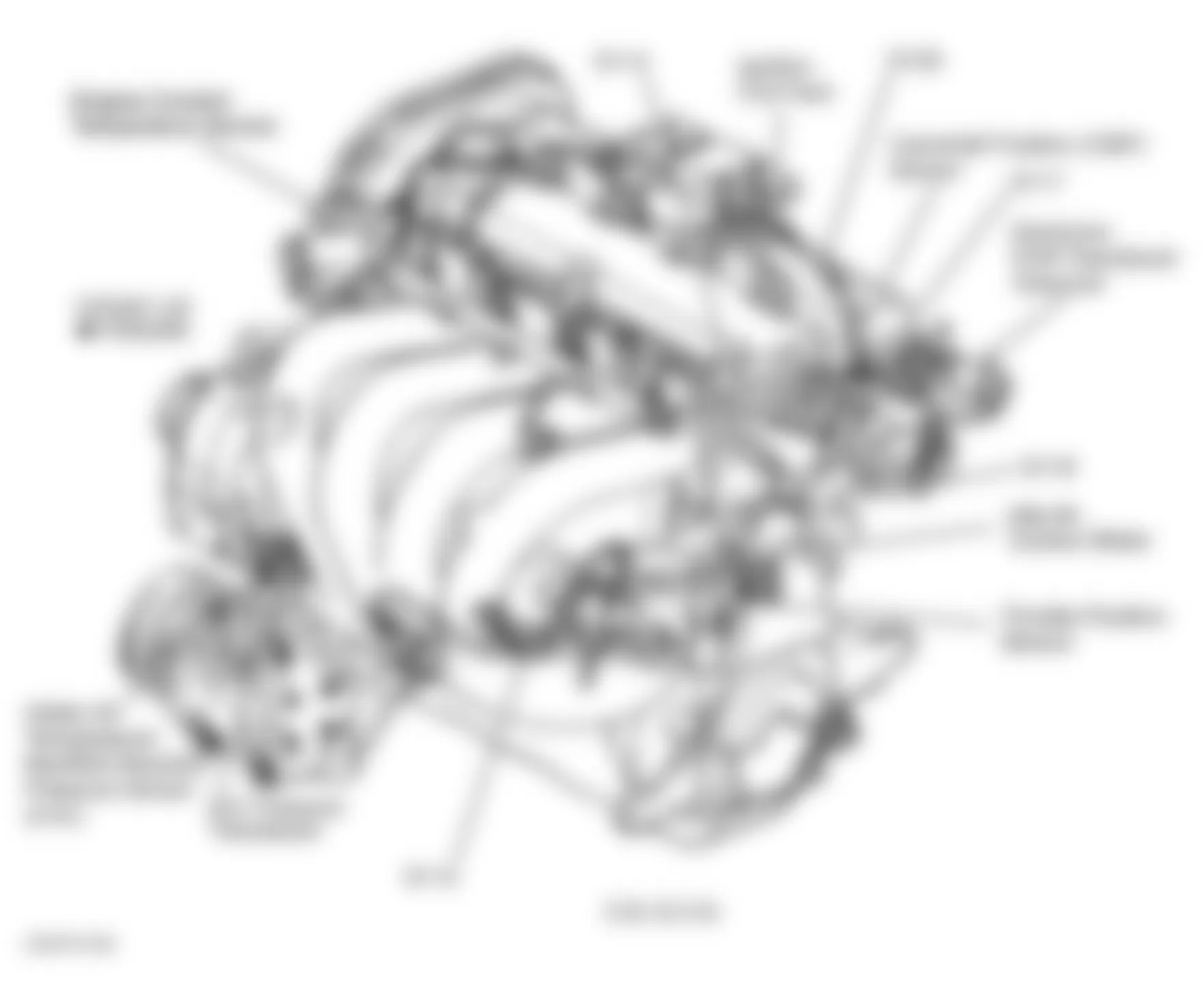 Dodge Stratus 1999 - Component Locations -  Left Side Of Engine (2.0L & 2.4L)