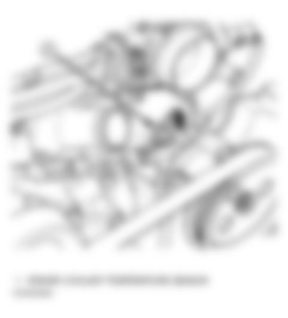 Dodge Viper RT/10 1999 - Component Locations - Locating Engine Coolant Temperature Sensor