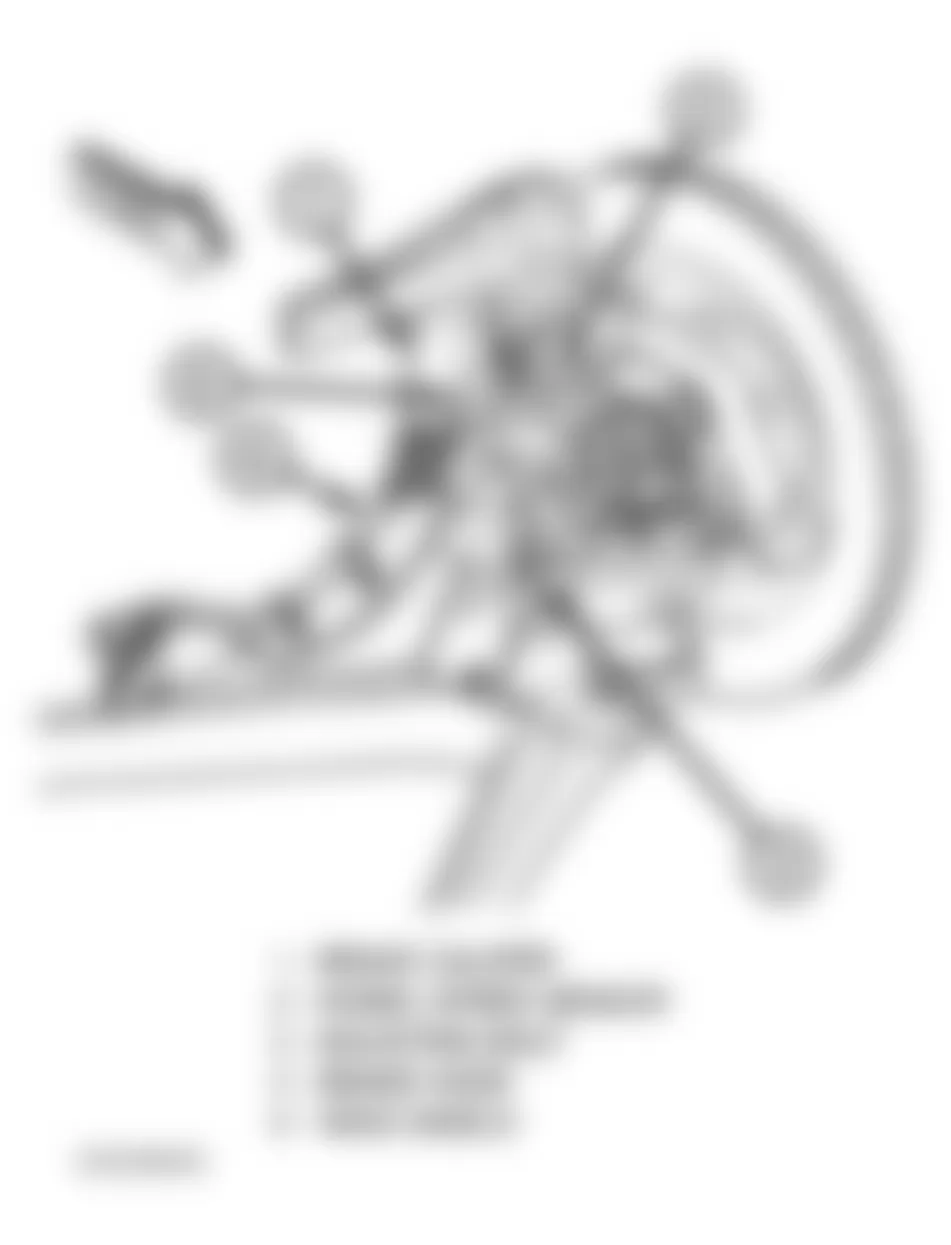 Dodge Viper RT/10 1999 - Component Locations - Locating Wheel Speed Sensor (Front)