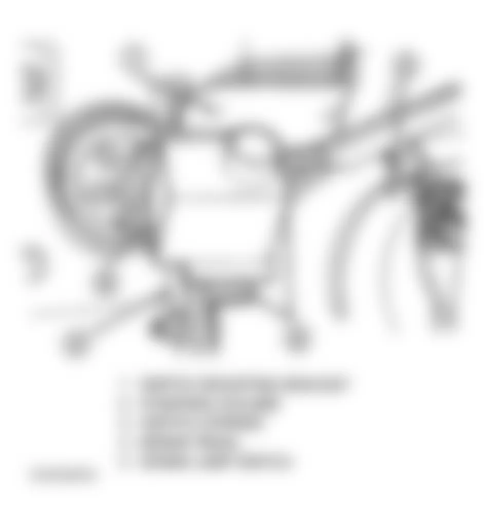 Dodge Viper RT/10 1999 - Component Locations - Locating Brake Lamp Switch