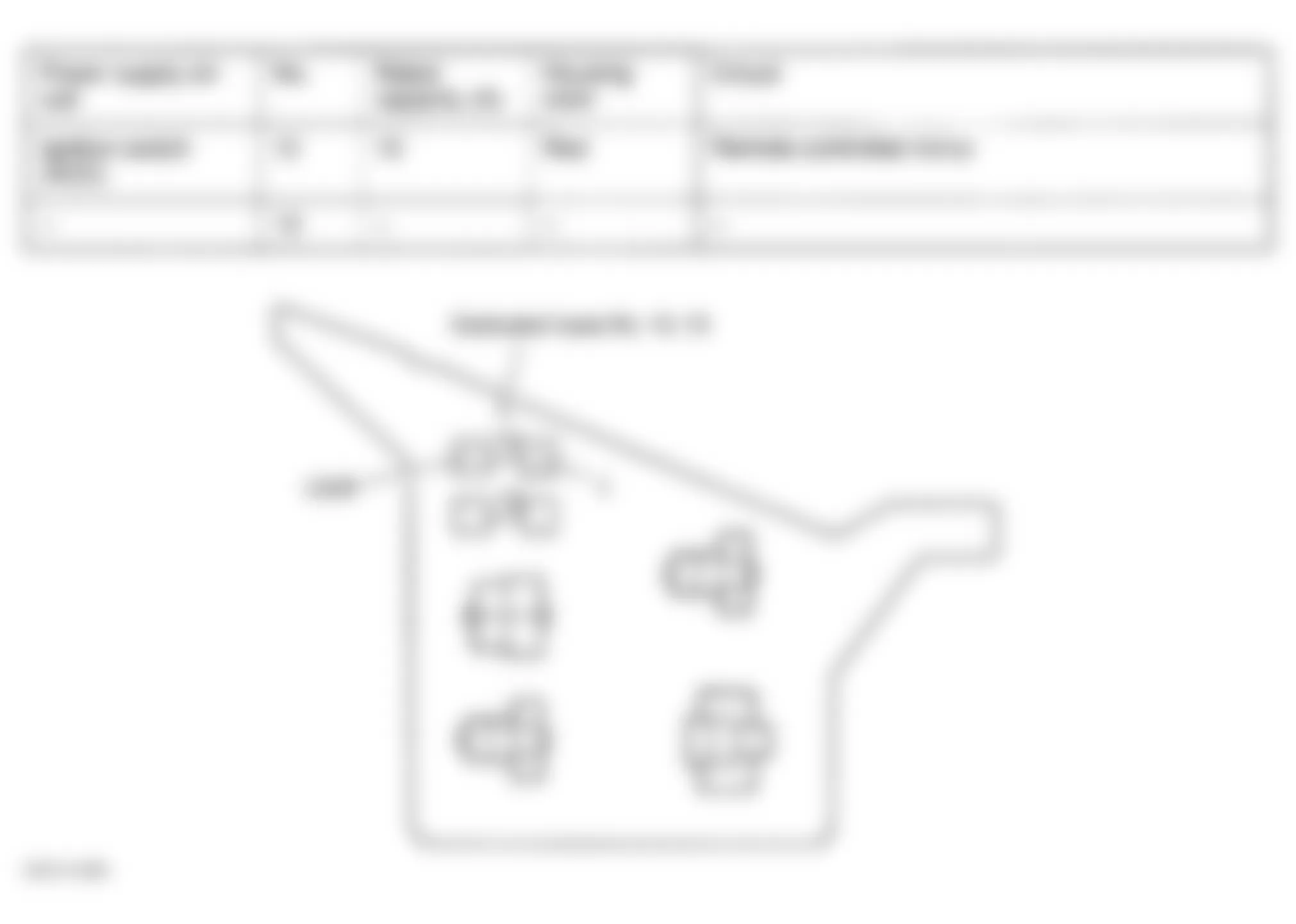 Dodge Avenger 2000 - Component Locations -  Identifying Instrument Panel Junction (Fuse) Block Dedicated Fuses