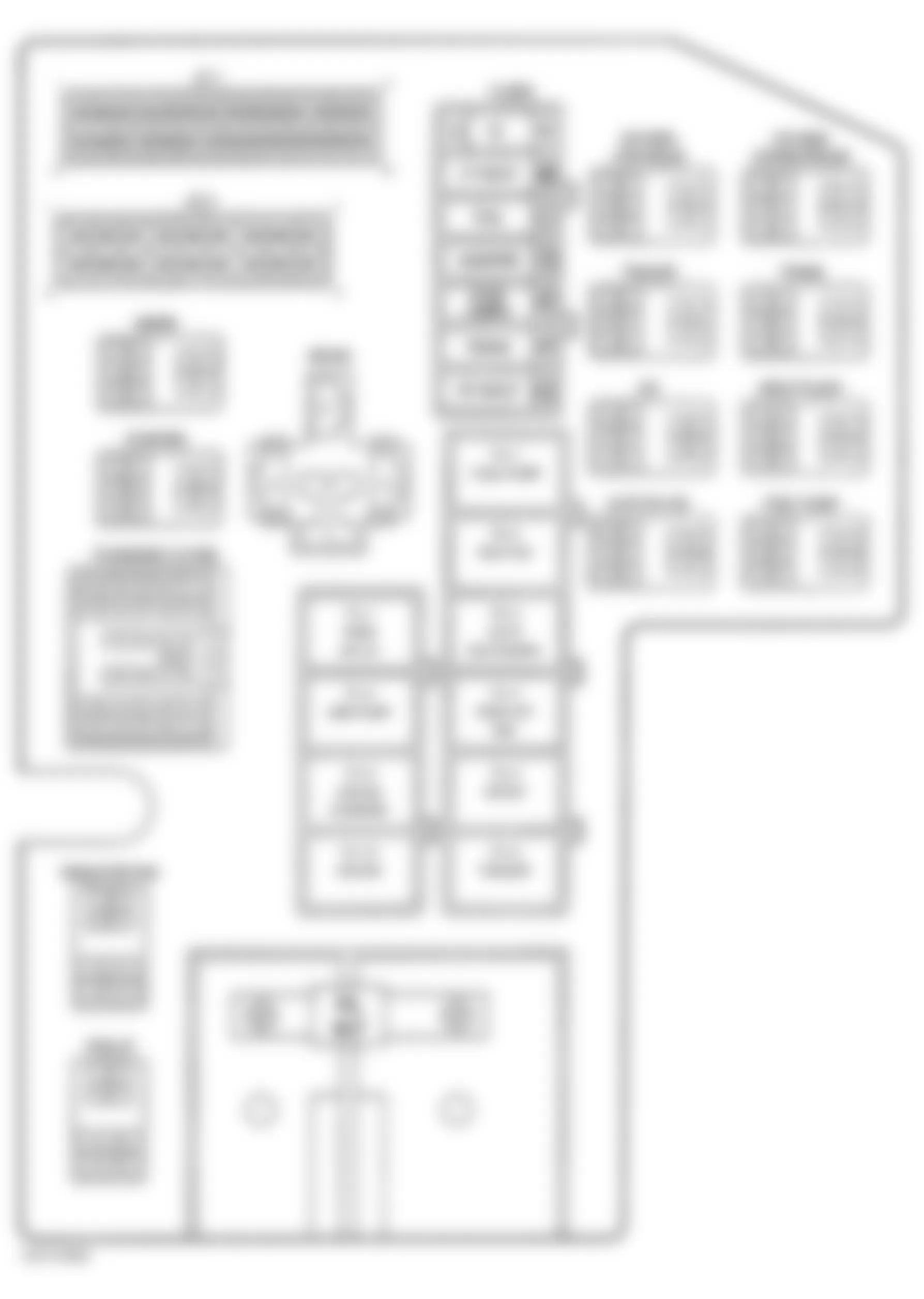 Dodge Dakota 2000 - Component Locations -  Identifying Power Distribution Center
