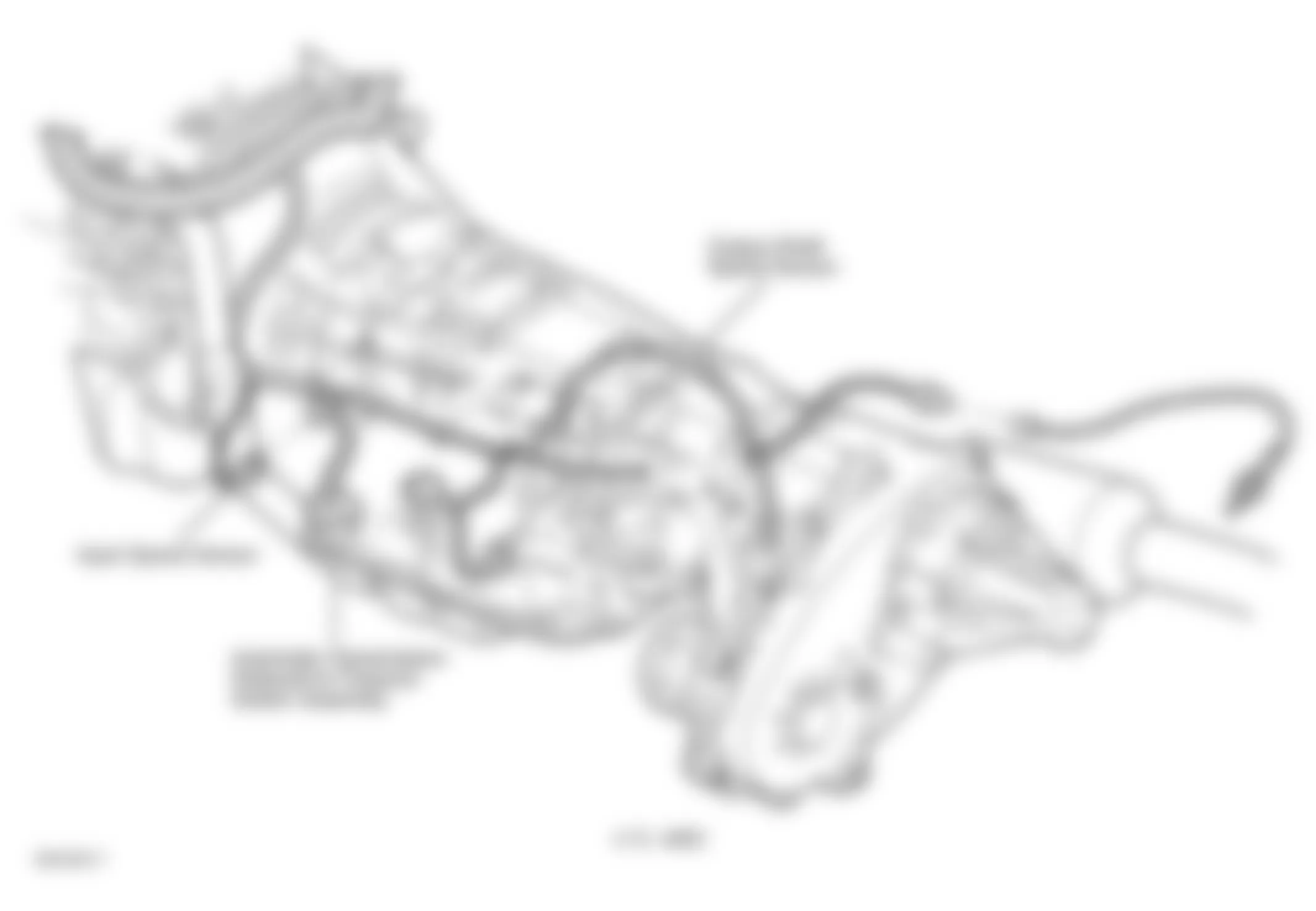 Dodge Durango 2000 - Component Locations -  Left Side Of Transmission (4.7L 4WD)