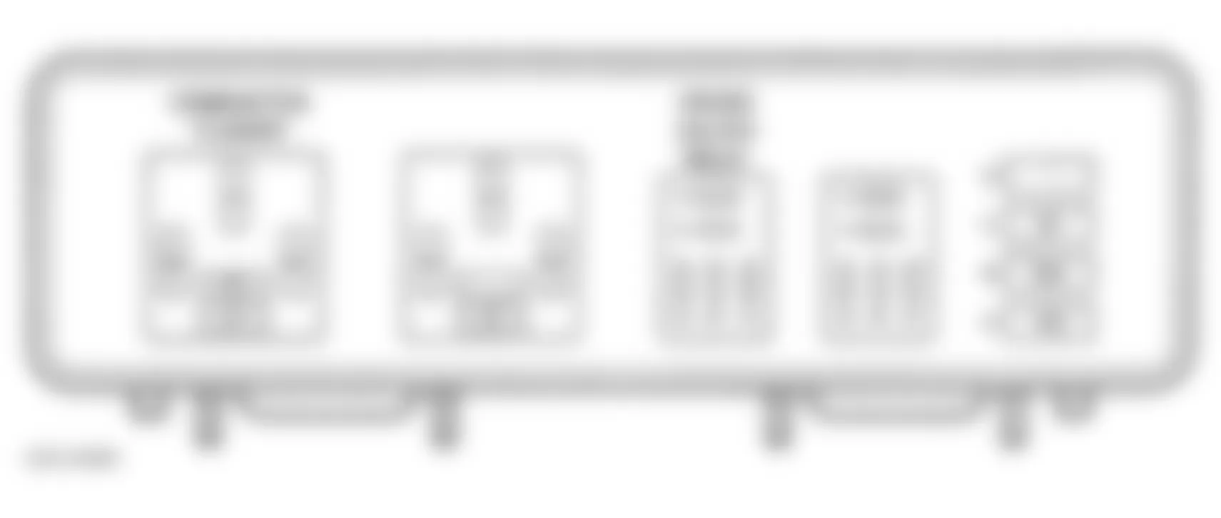 Dodge Durango 2000 - Component Locations -  Identifying Relay & Fuse Block