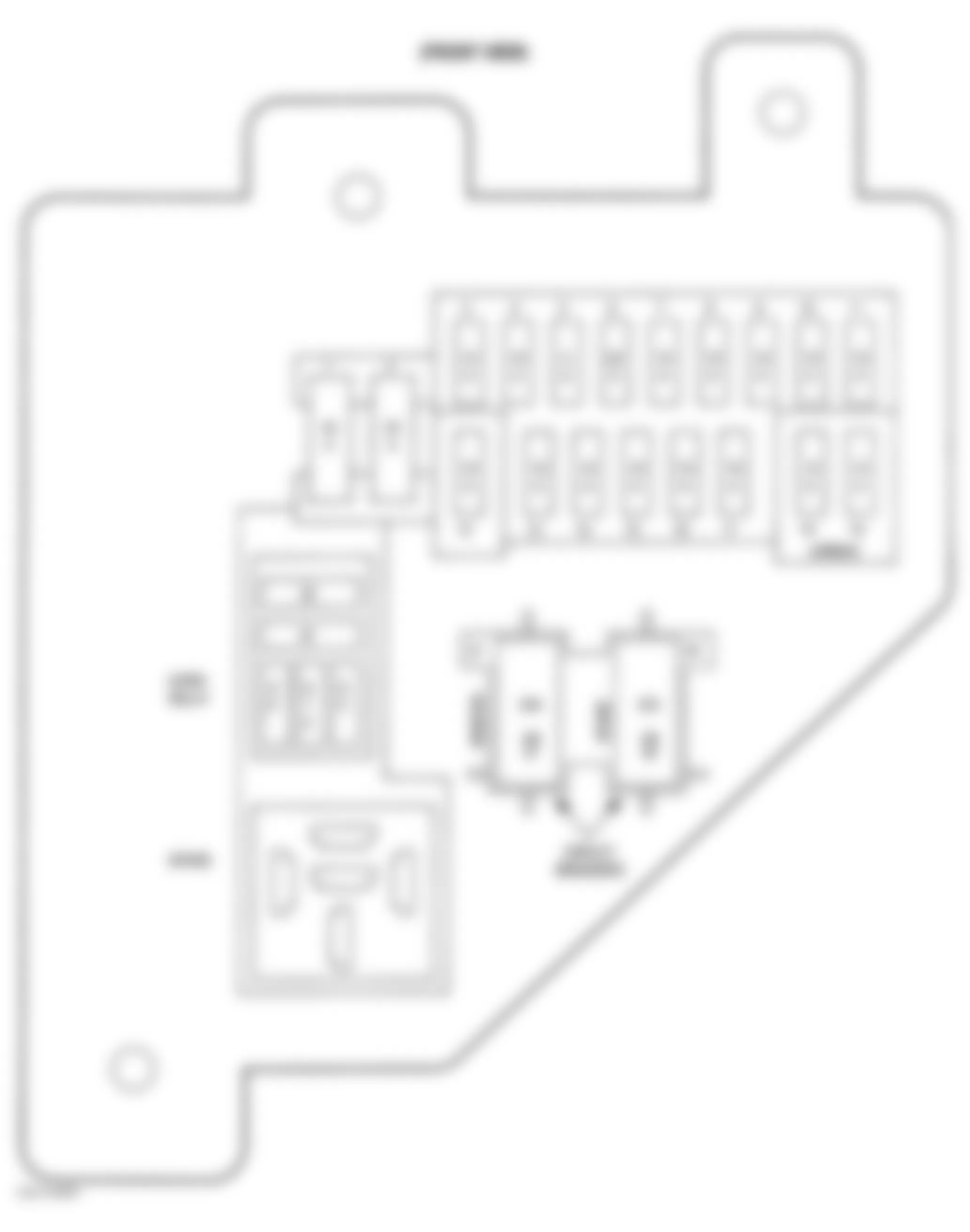 Dodge Durango 2000 - Component Locations -  Identifying Junction Block