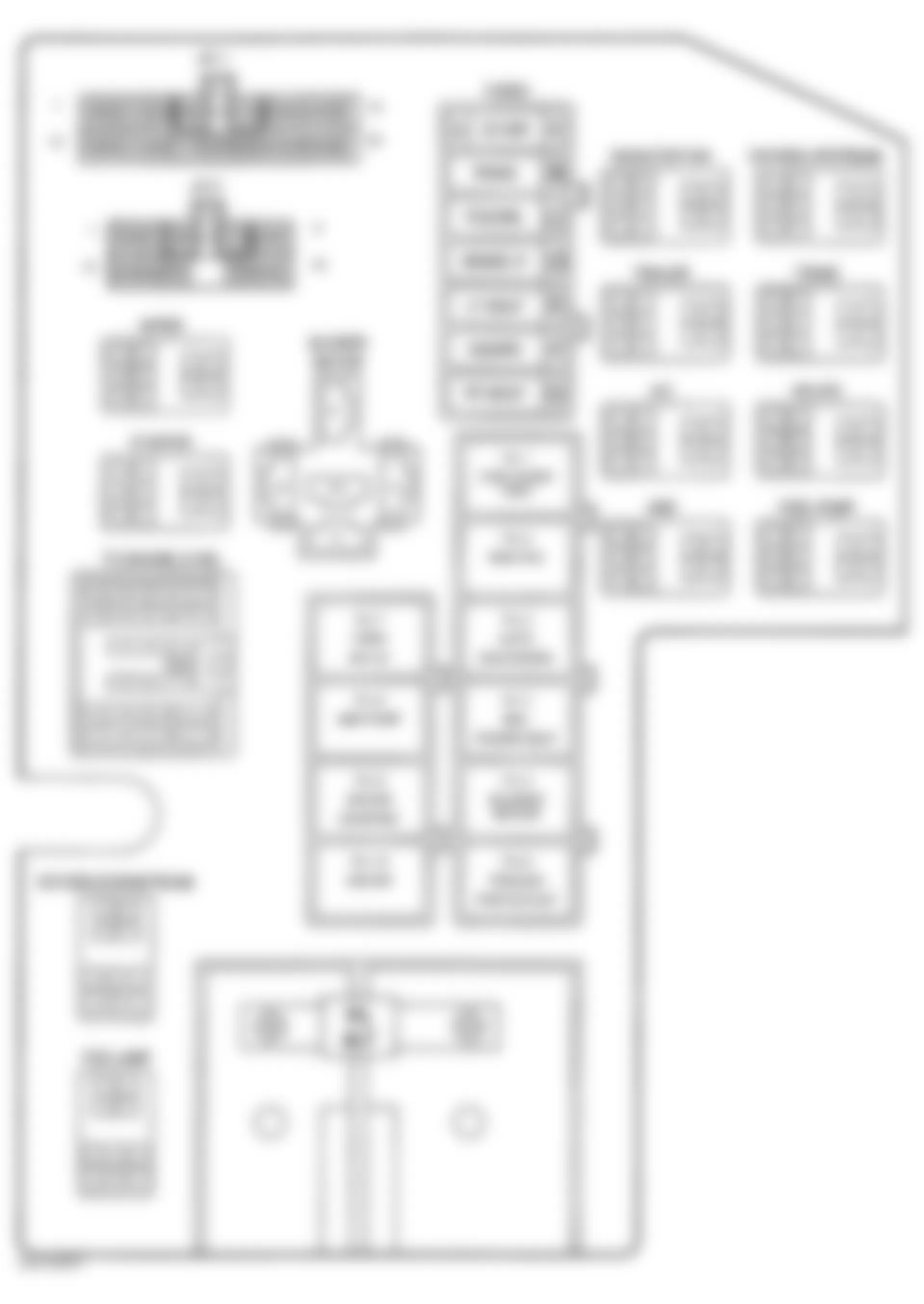 Dodge Durango 2000 - Component Locations -  Identifying Power Distribution Center