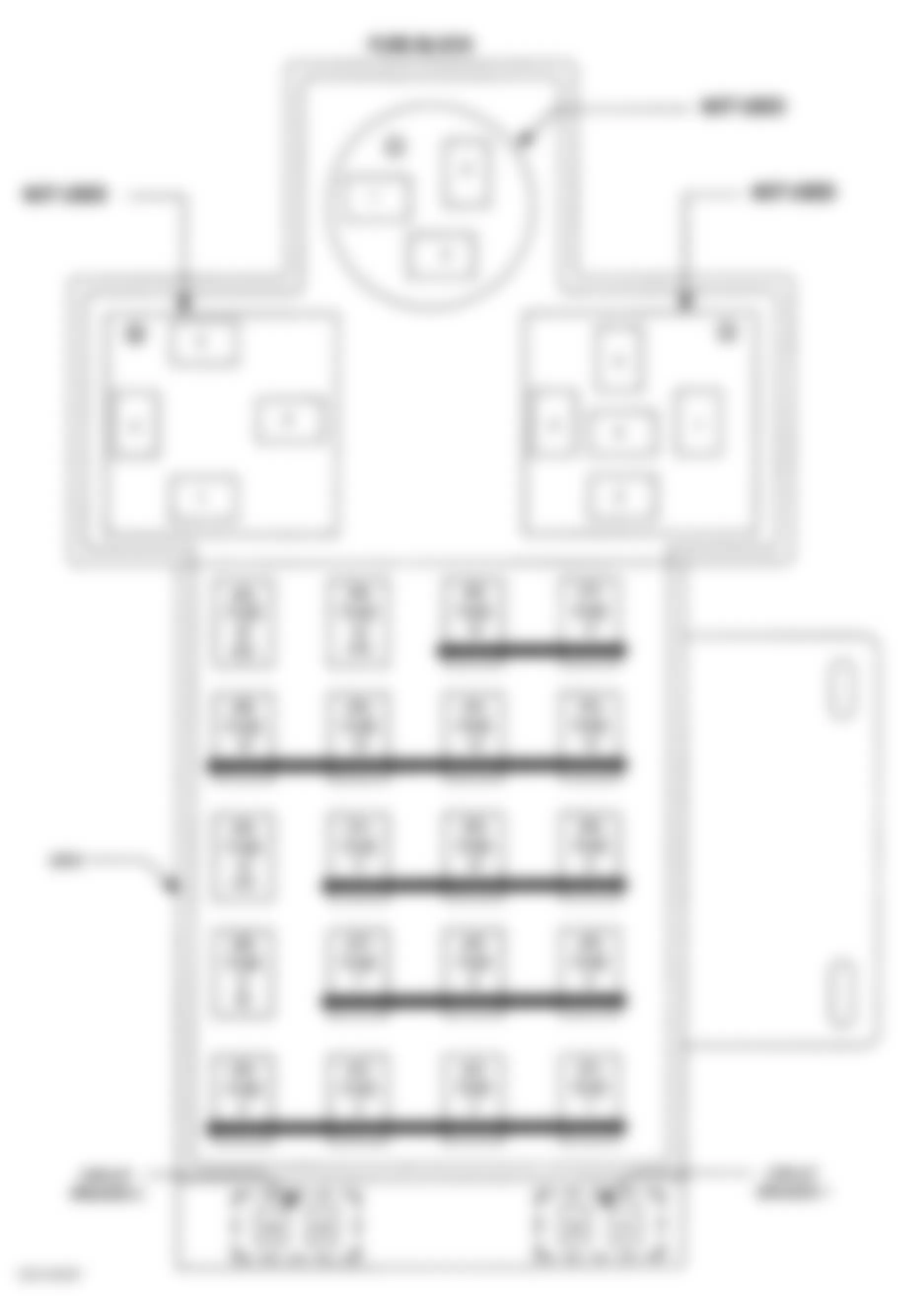 Dodge Neon 2000 - Component Locations -  Identifying Fuse Block Components