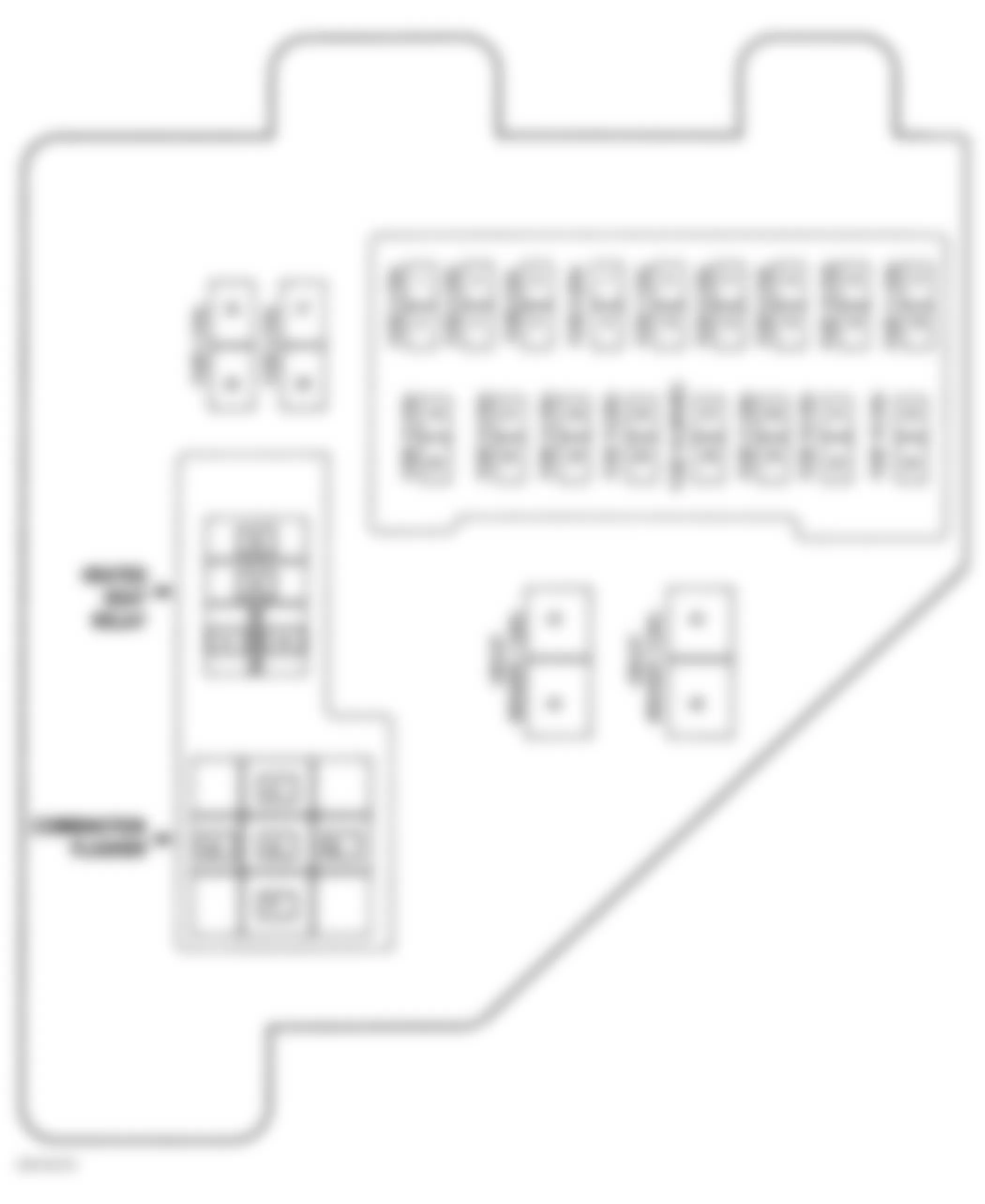 Dodge Pickup R1500 2000 - Component Locations -  Identifying Junction Block (1 Of 2)