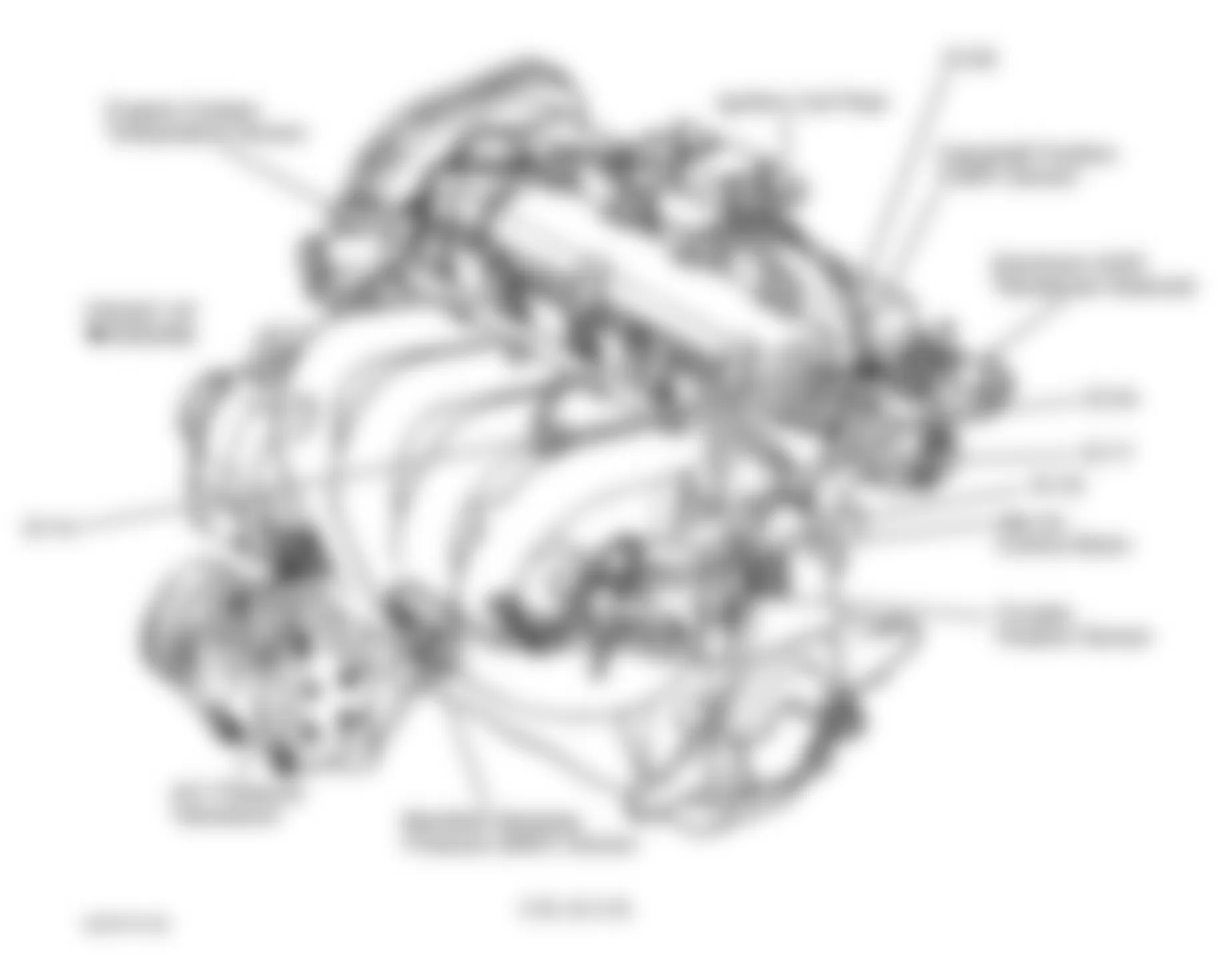 Dodge Stratus ES 2000 - Component Locations -  Left Side Of Engine (2.0L & 2.4L)