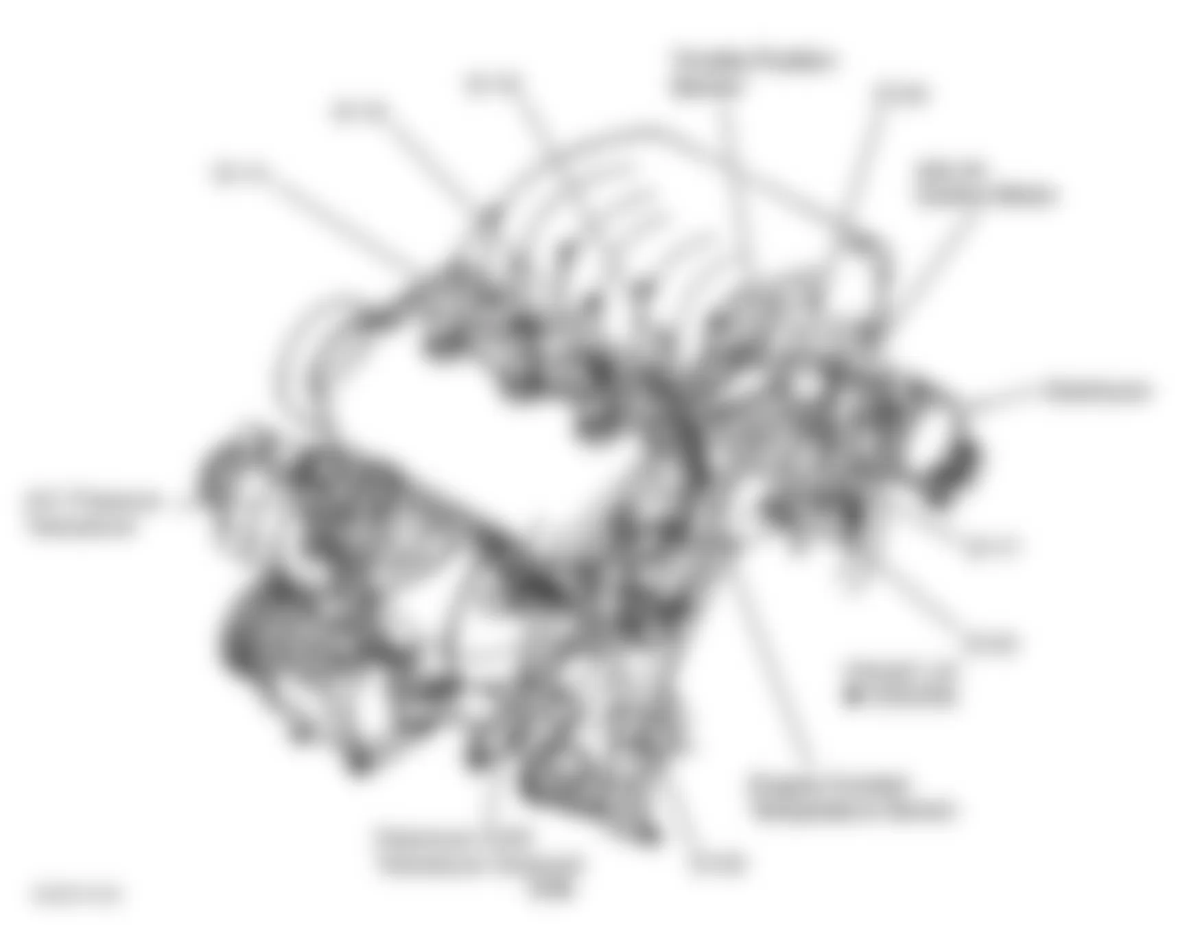 Dodge Stratus ES 2000 - Component Locations -  Left Side Of Engine (2.5L)