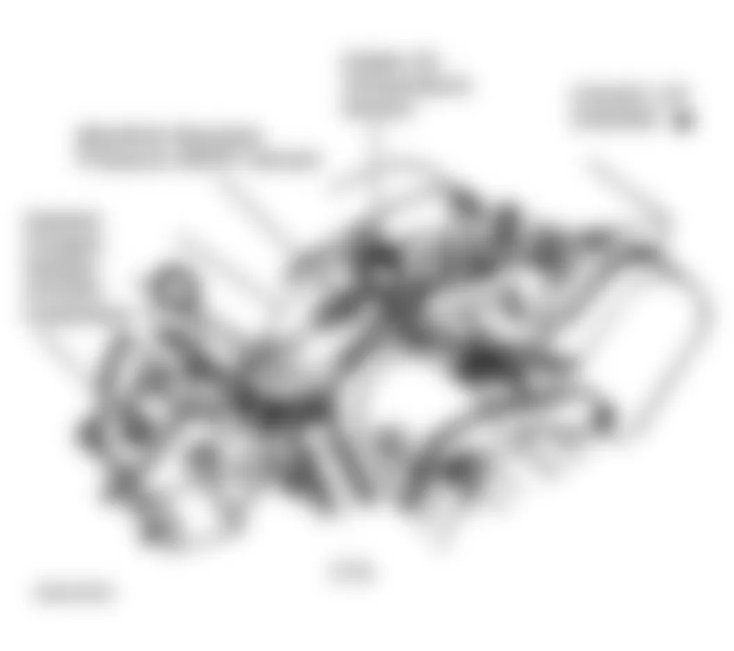 Dodge Stratus ES 2000 - Component Locations -  Right Side Of Engine (2.5L)