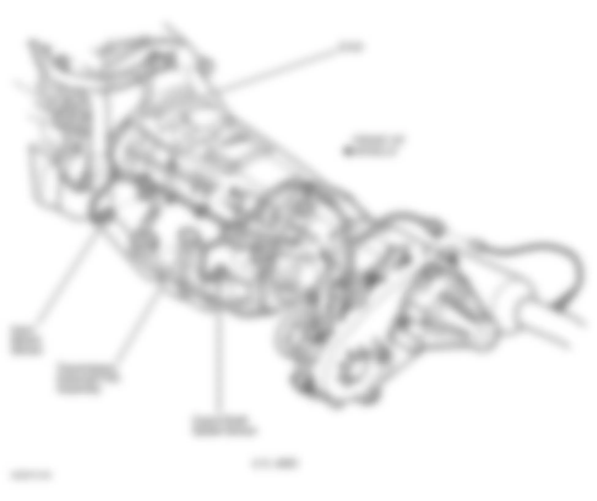 Dodge Durango 2001 - Component Locations - Left Side Of Transmission (4.7L 4WD)