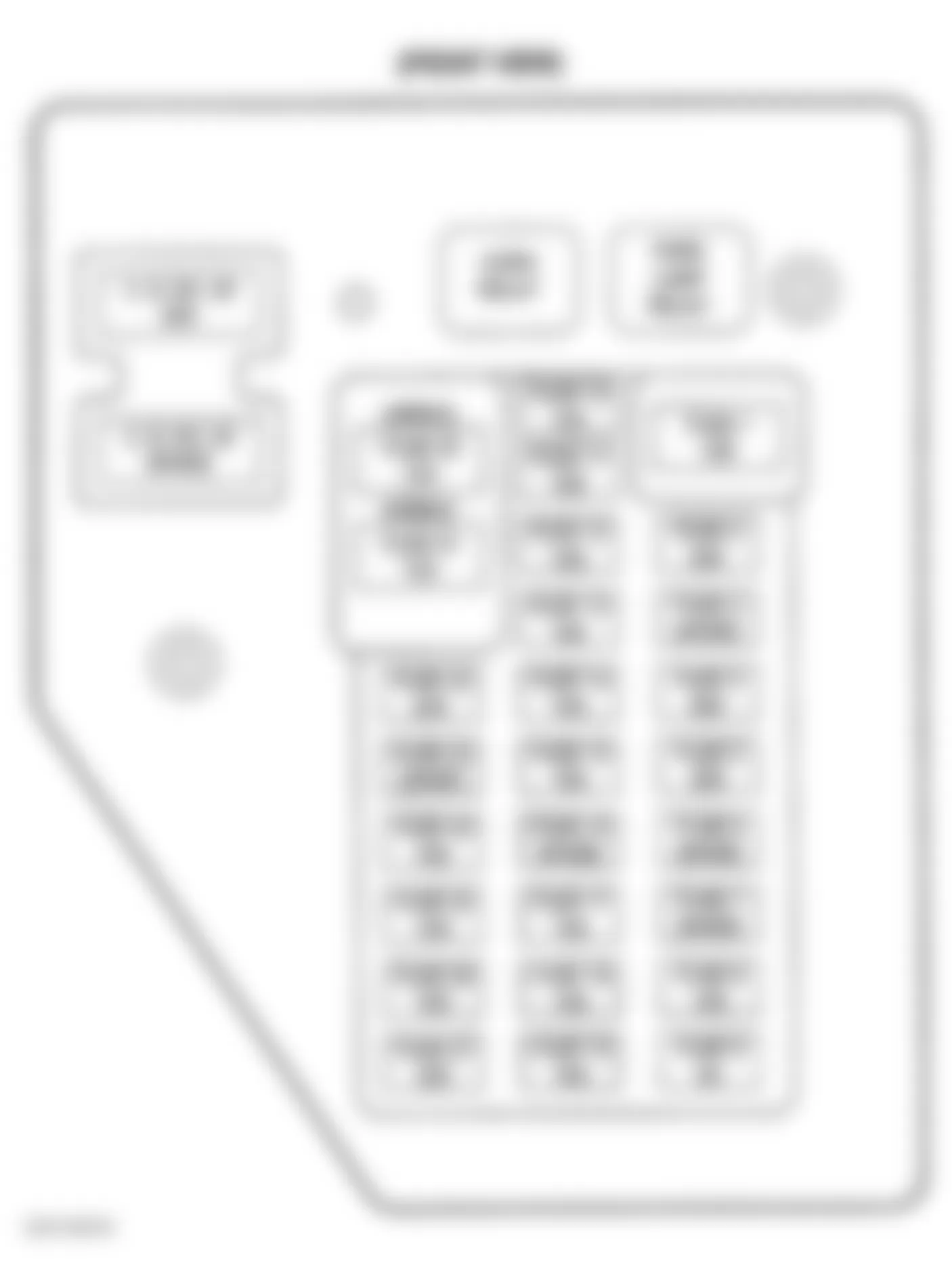Dodge Durango 2001 - Component Locations - Identifying Junction Block