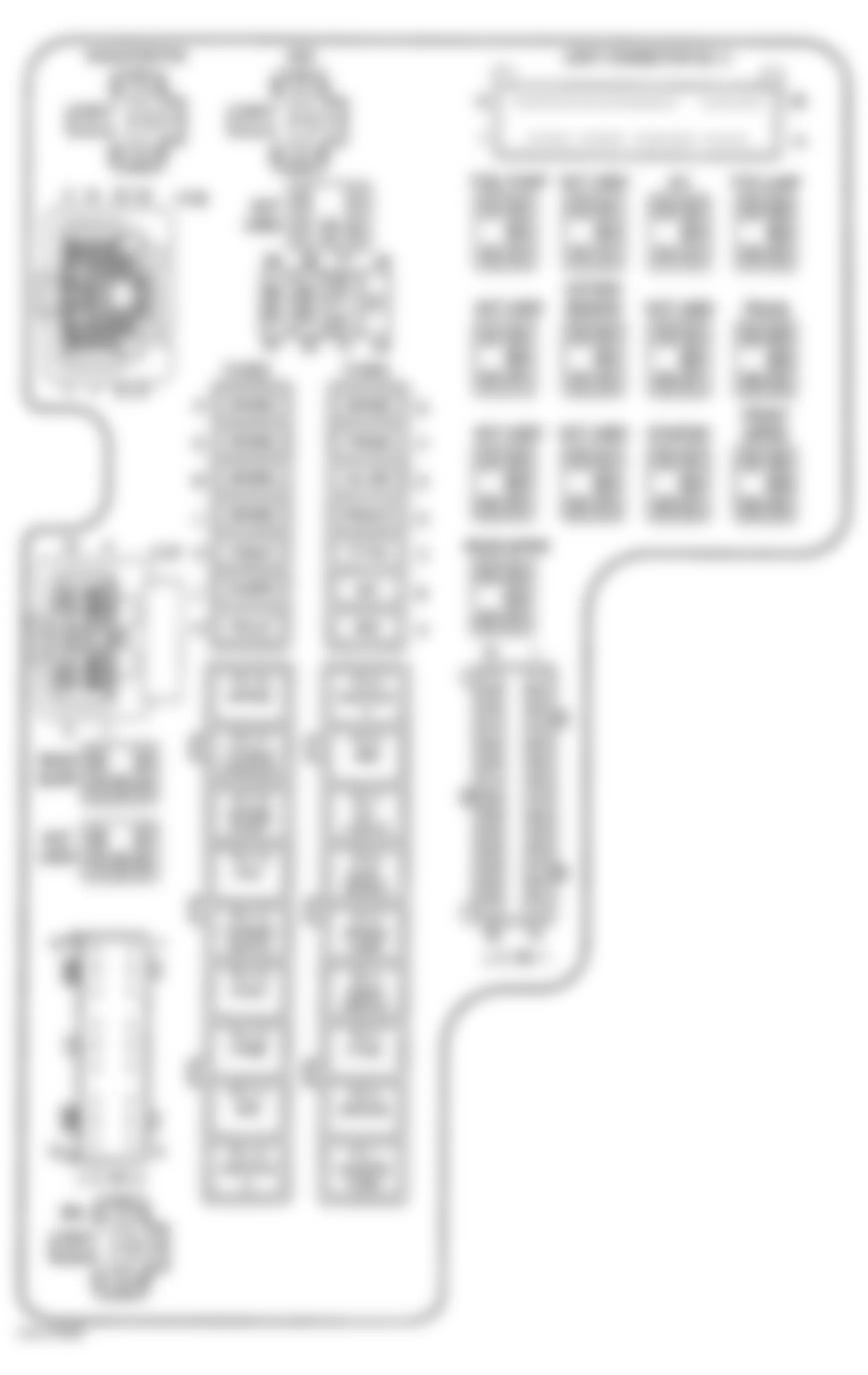 Dodge Durango 2001 - Component Locations - Identifying Power Distribution Center