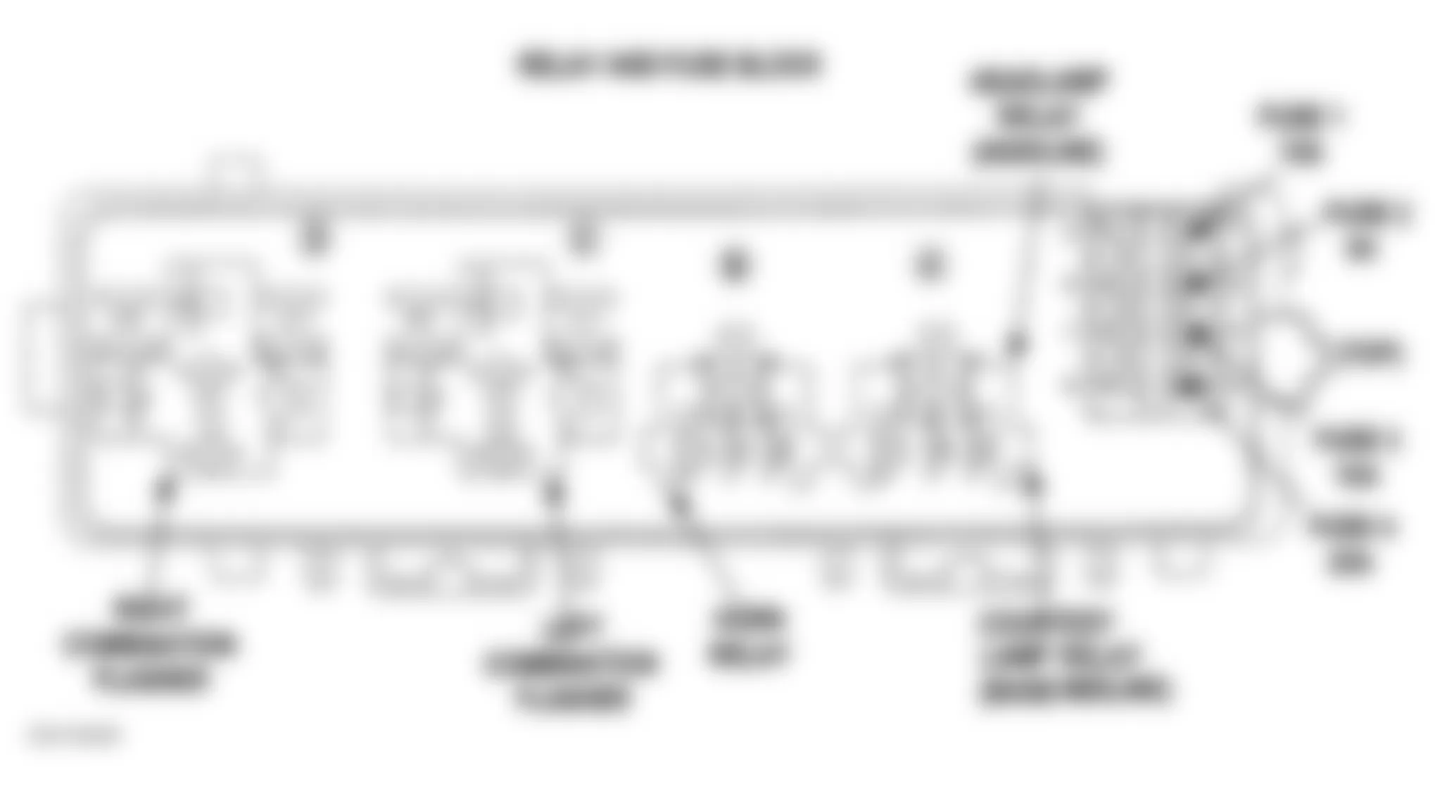 Dodge Ram Wagon B2500 2001 - Component Locations -  Fuse/Relay Block Identification