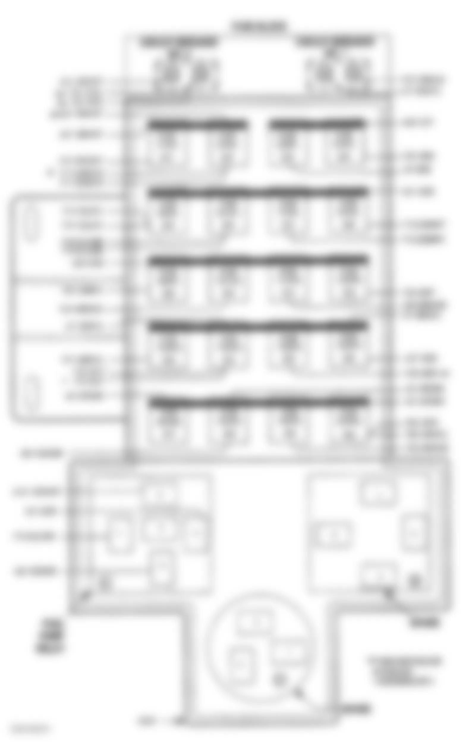 Dodge Ram Wagon B2500 2001 - Component Locations -  Identifying Fuse BlockComponents