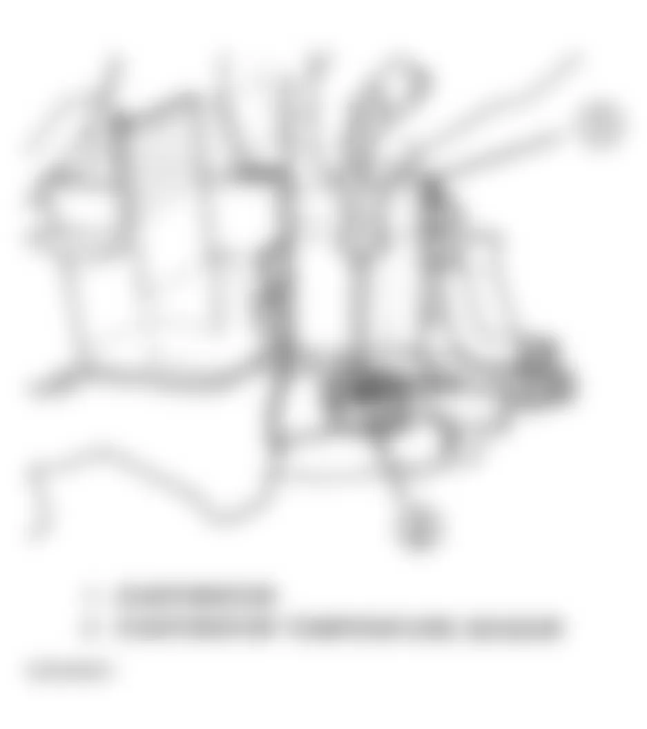 Dodge Viper RT/10 2001 - Component Locations -  Locating Evaporator Sensor