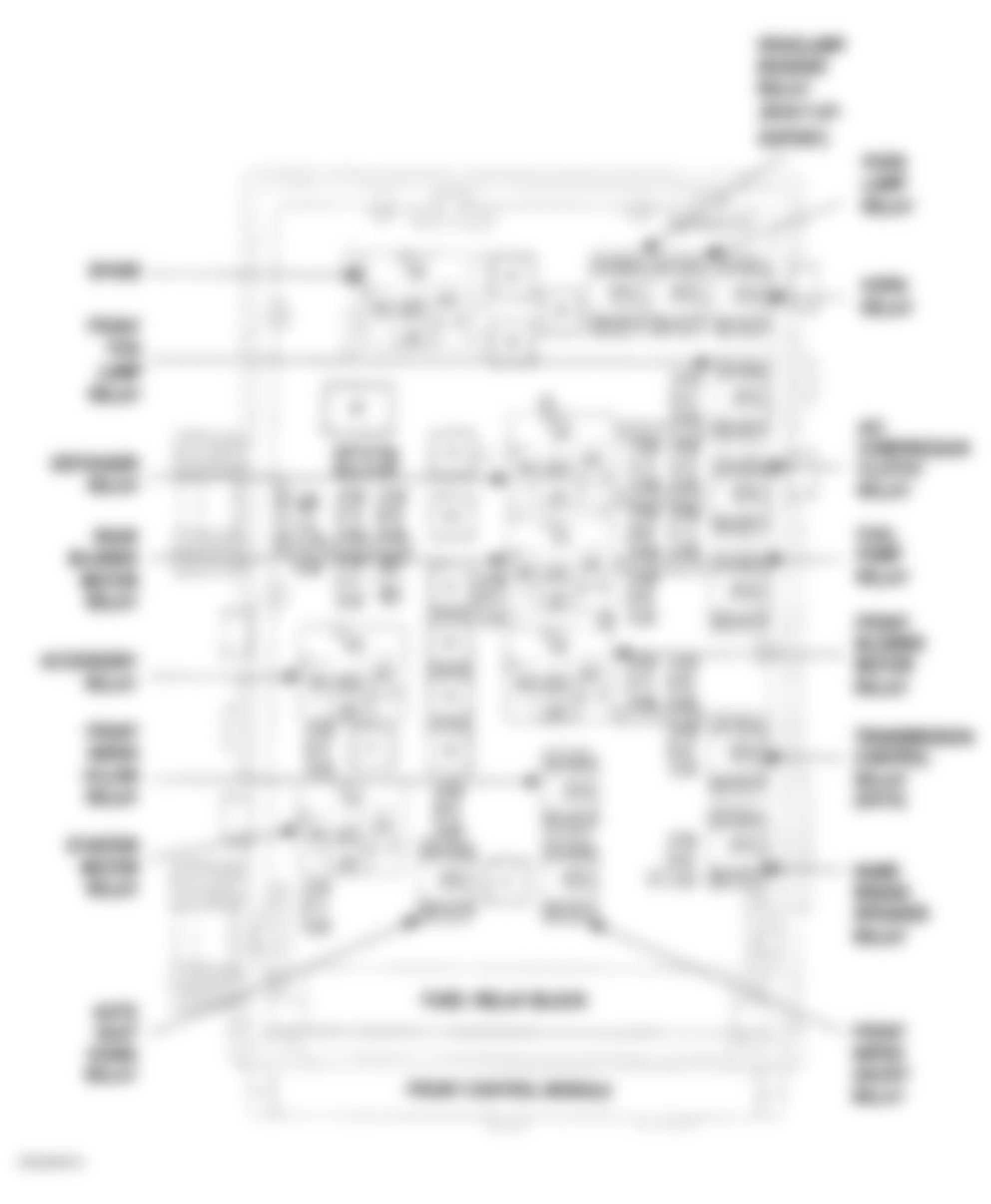 Dodge Caravan SE 2002 - Component Locations -  Identifying Integrated Power Module Components