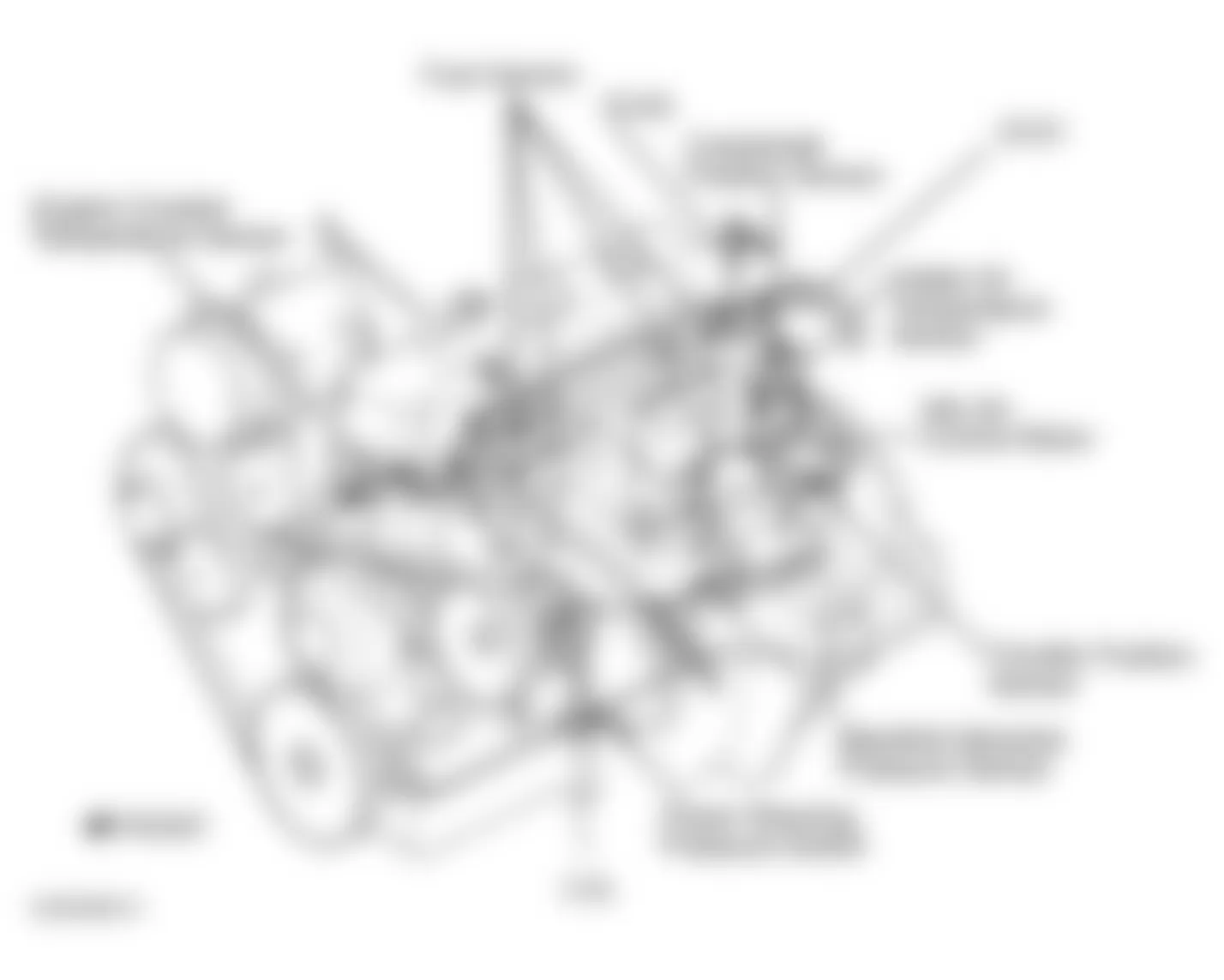 Dodge Dakota 2002 - Component Locations -  Left Side Of Engine (2.5L)