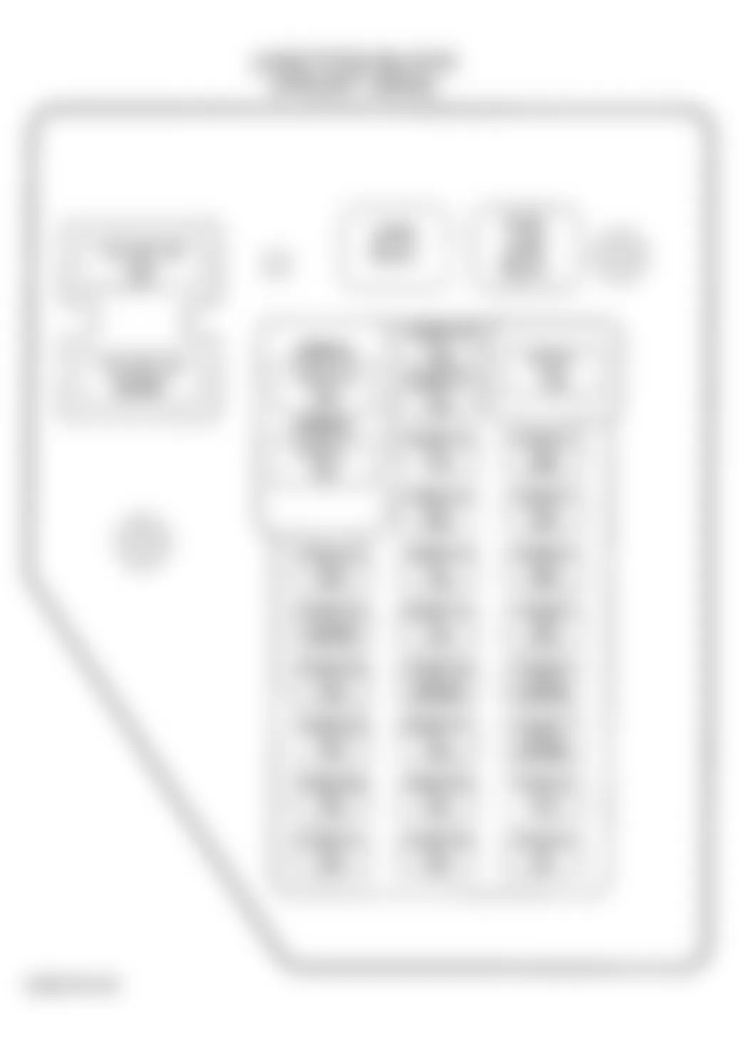 Dodge Dakota R/T 2002 - Component Locations -  Identifying Junction Block Components (Front View)