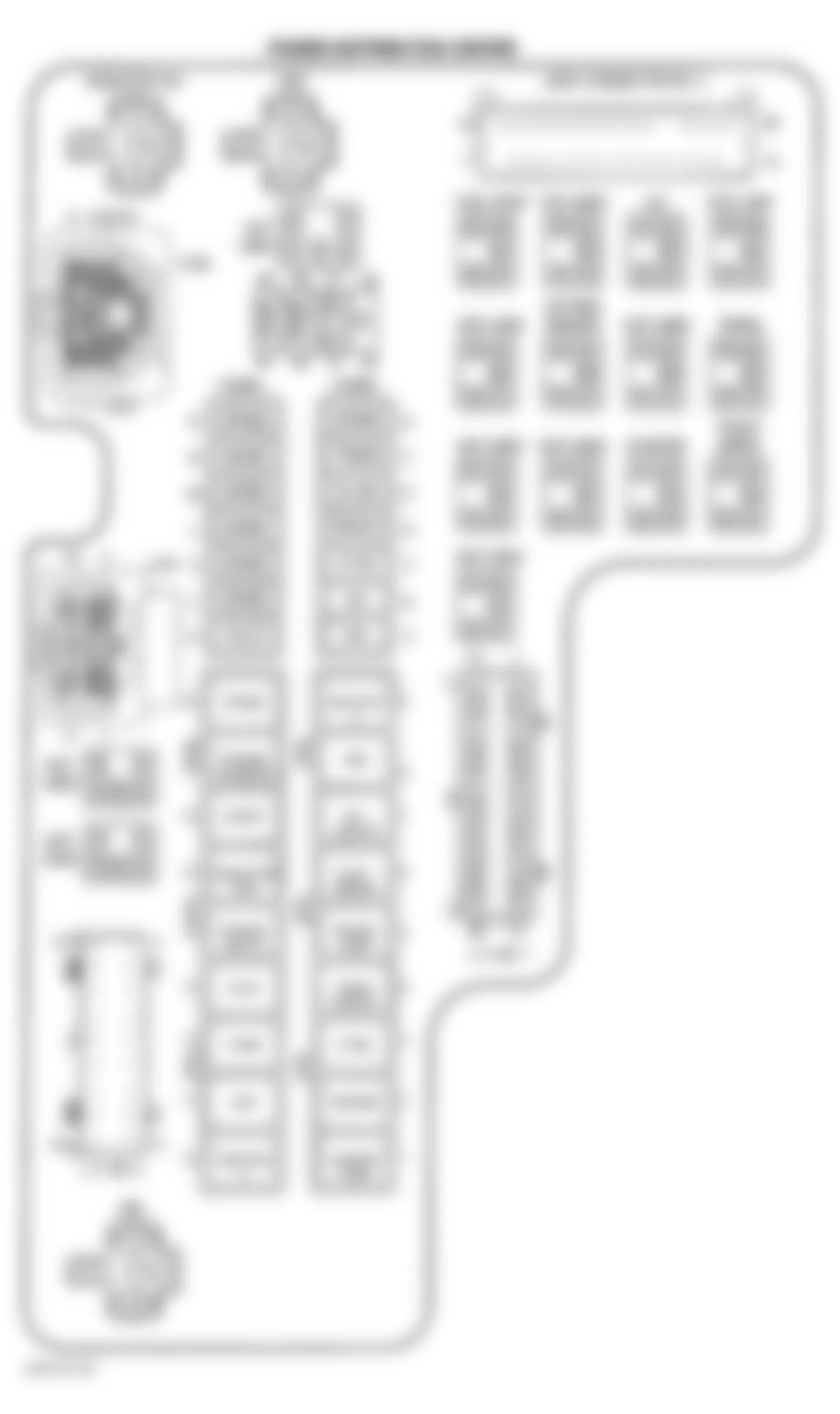 Dodge Dakota R/T 2002 - Component Locations -  Identifying Power Distribution Center Components