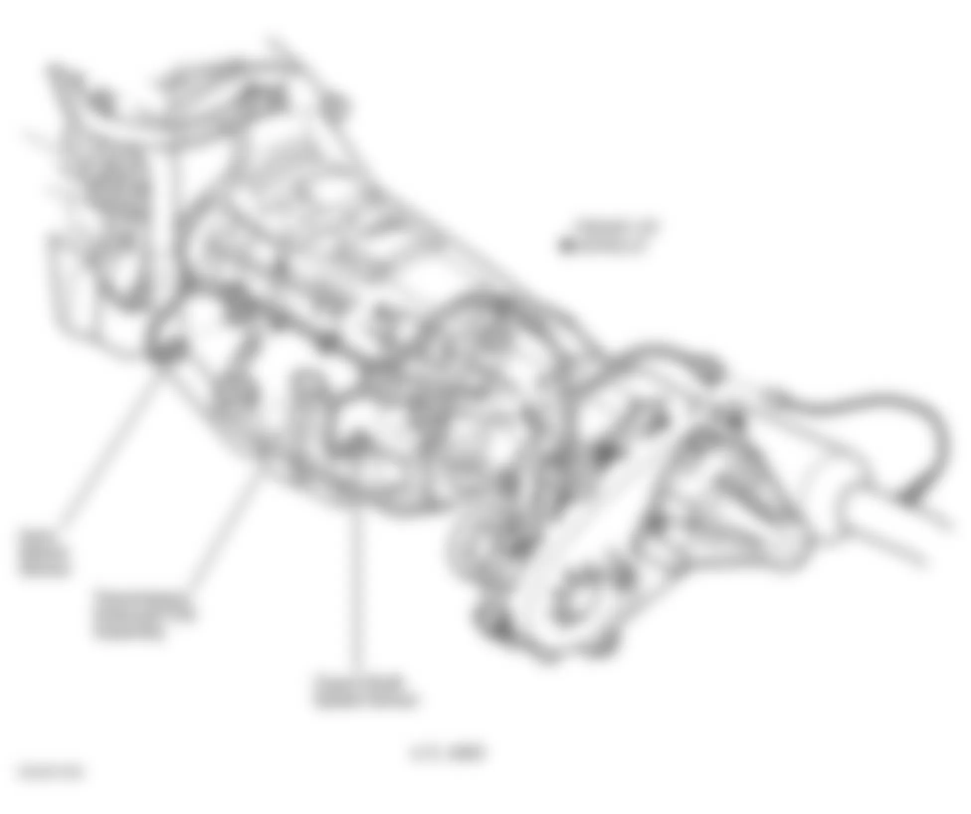 Dodge Durango 2002 - Component Locations -  Left Side Of Transmission (4.7L 4WD)