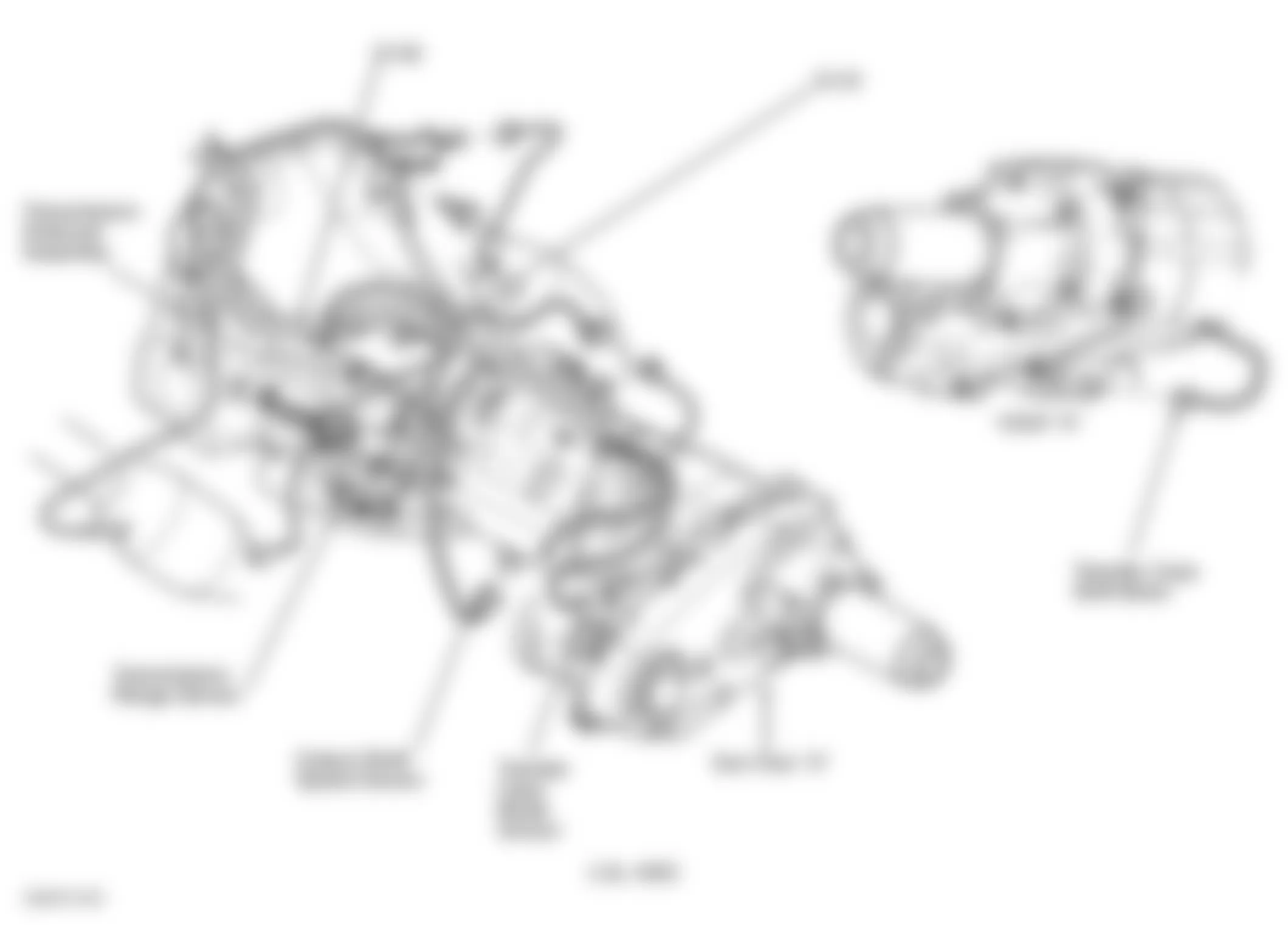 Dodge Durango 2002 - Component Locations -  Left Side Of Transmission (5.9L 4WD)