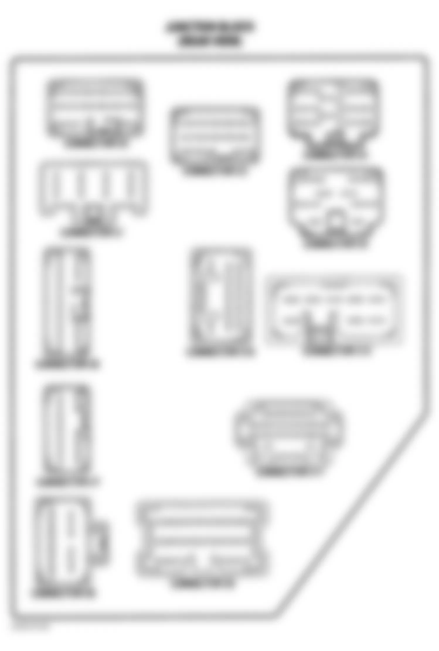 Dodge Durango 2002 - Component Locations -  Identifying Junction Block Components (Rear View)