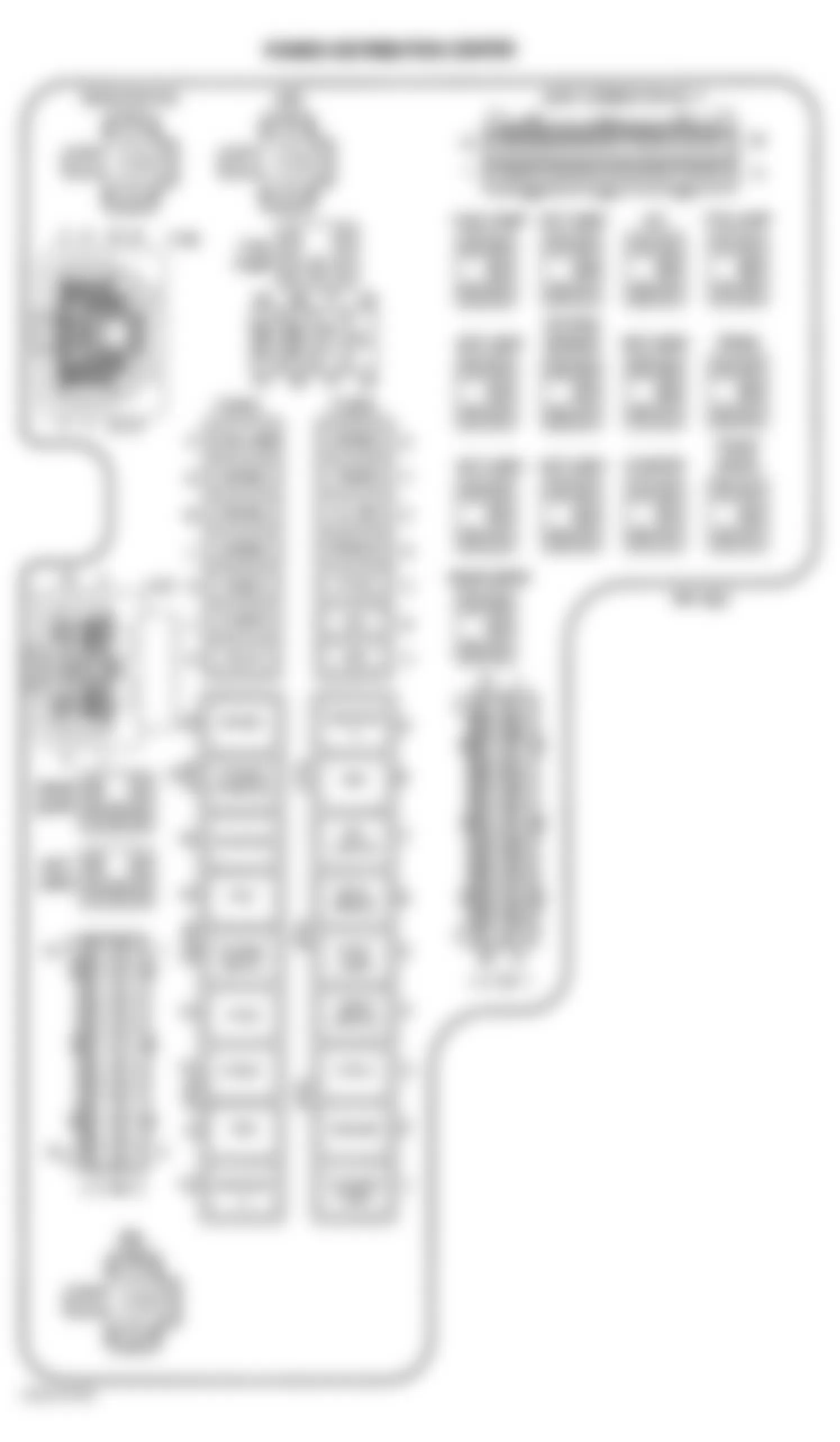 Dodge Durango 2002 - Component Locations -  Identifying Power Distribution Center Components