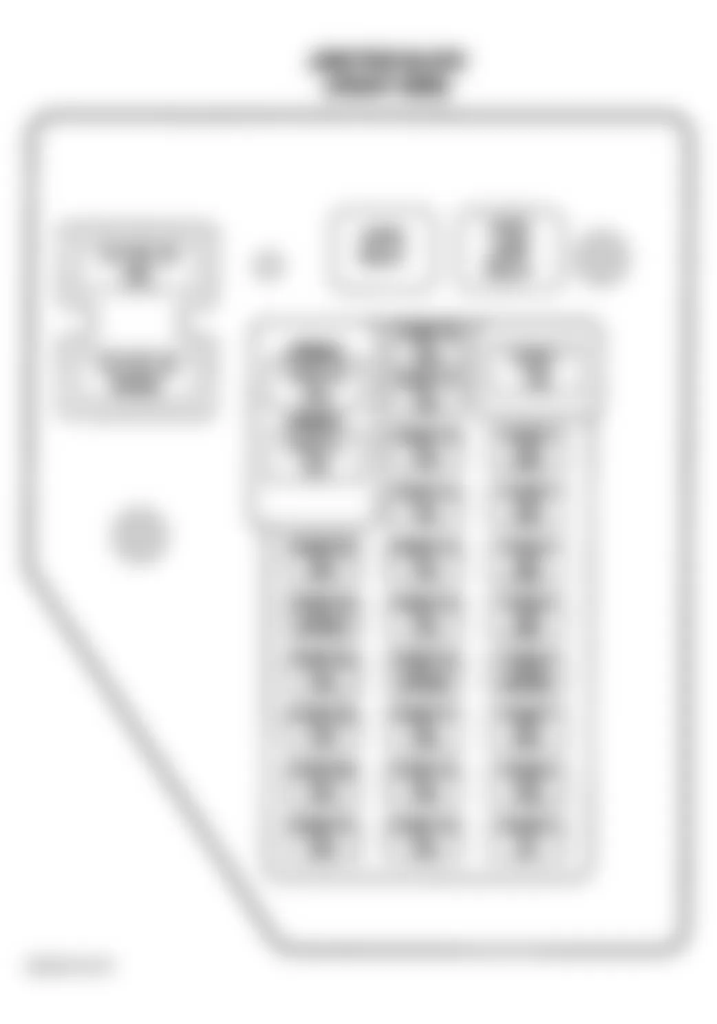 Dodge Durango R/T 2002 - Component Locations -  Identifying Junction Block Components (Front View)