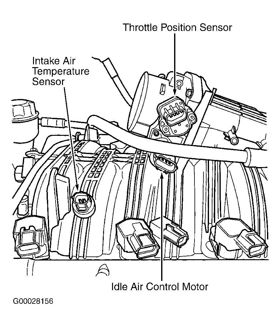 Dodge Pickup R1500 2002 - Component Locations -  Upper Left Side Of Engine (3.7L)