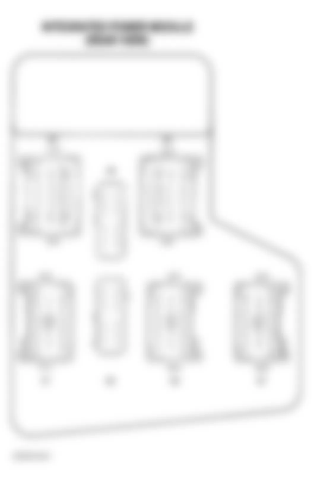 Dodge Pickup R3500 2002 - Component Locations -  Identifying Integrated Power Module Connectors (Rear View)