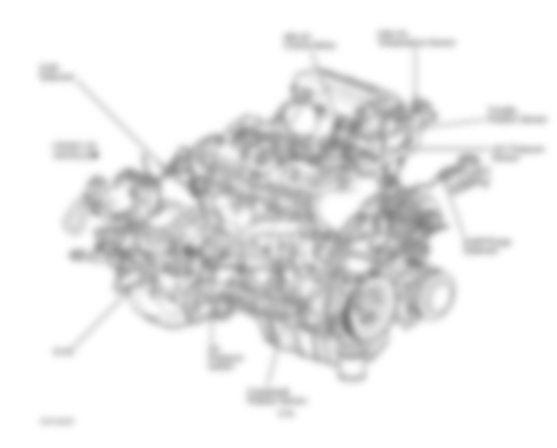Dodge Caravan C/V 2003 - Component Locations -  Right Side Of Engine (2.4L)