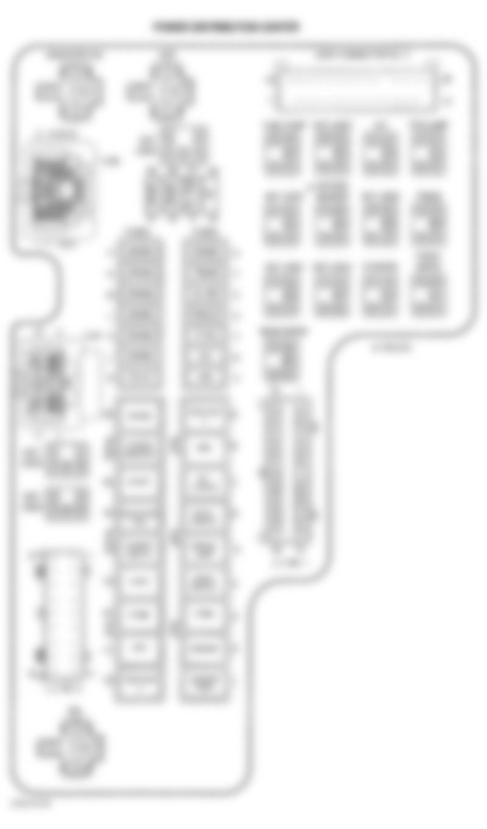 Dodge Dakota 2003 - Component Locations -  Identifying Power Distribution Center Components