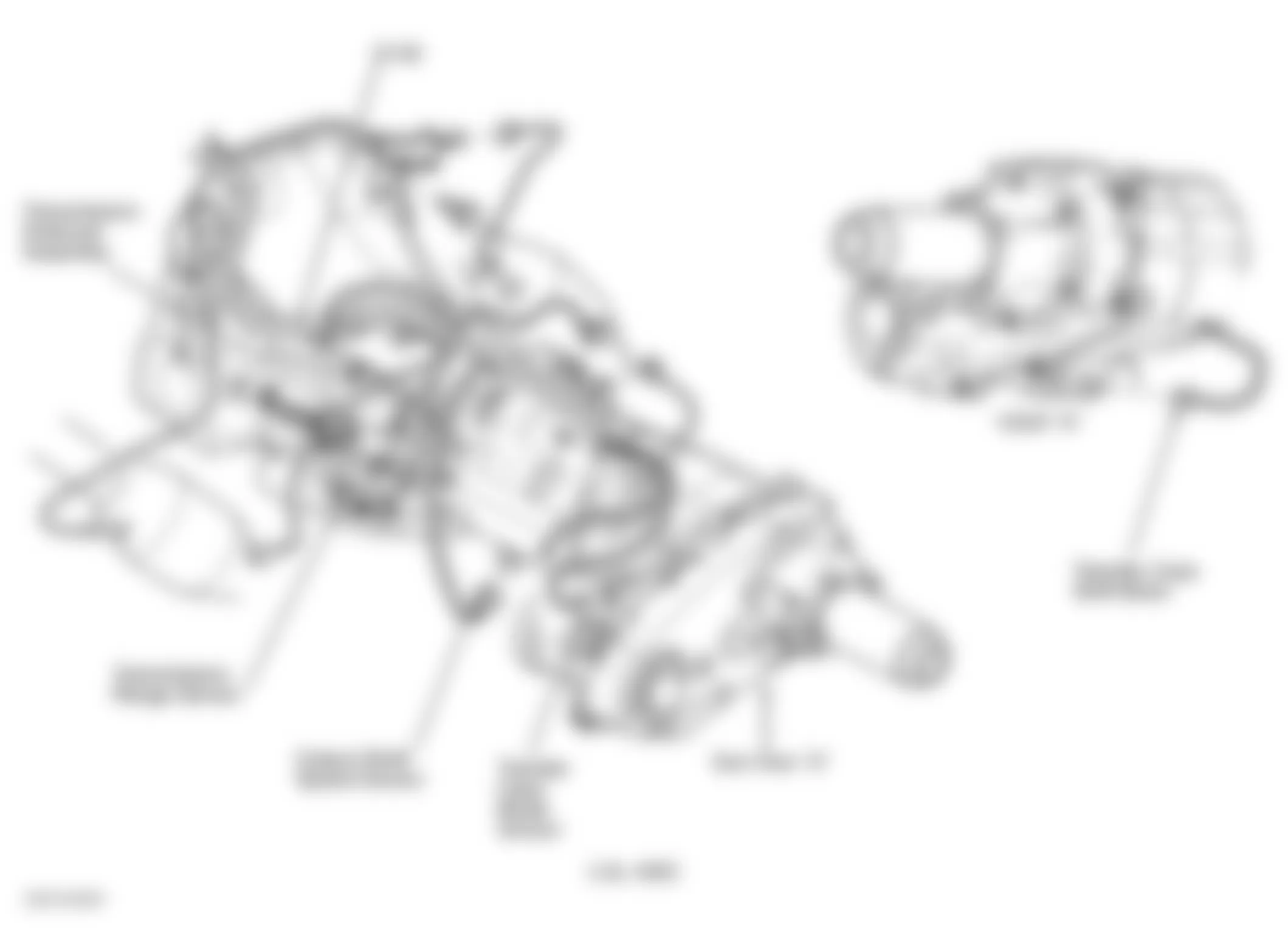 Dodge Durango R/T 2003 - Component Locations -  Left Side Of Transmission (5.9L 4WD)