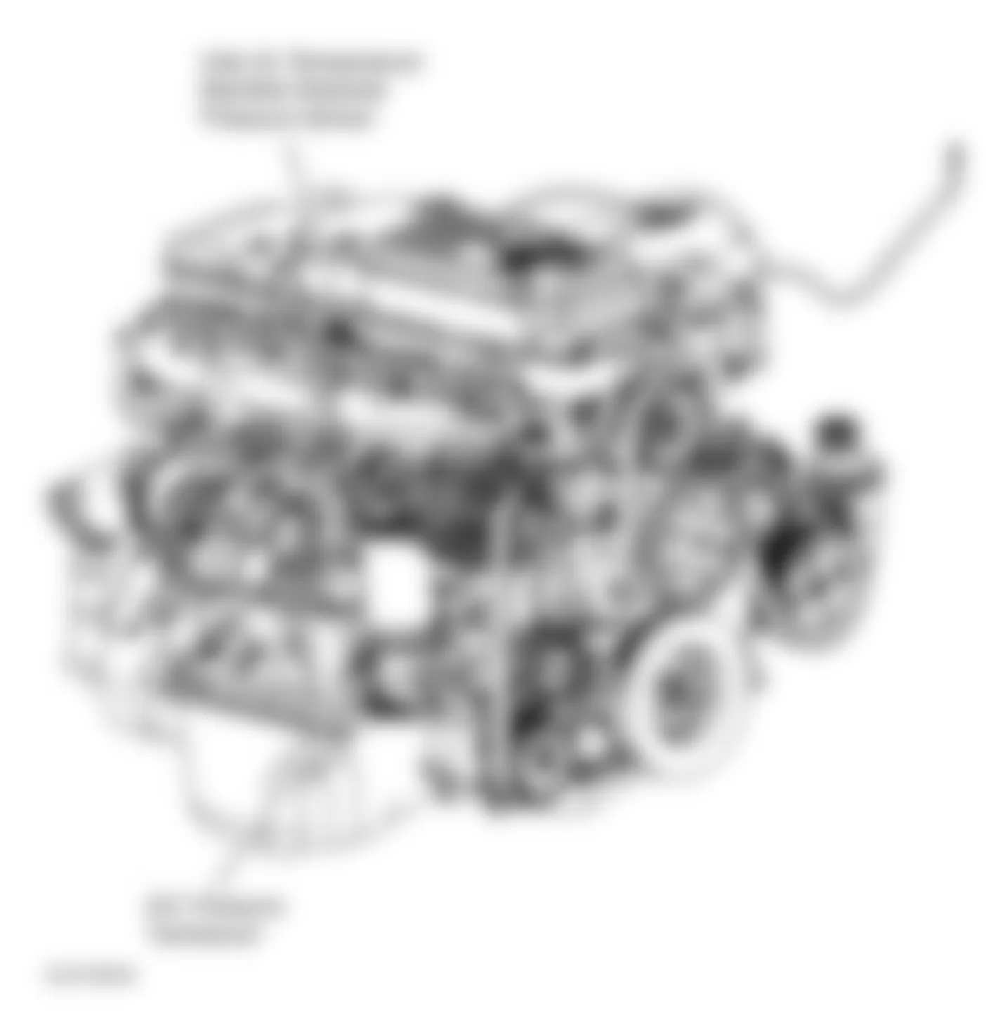 Dodge Pickup R1500 2003 - Component Locations -  Right Side Of Engine (5.9L Diesel)