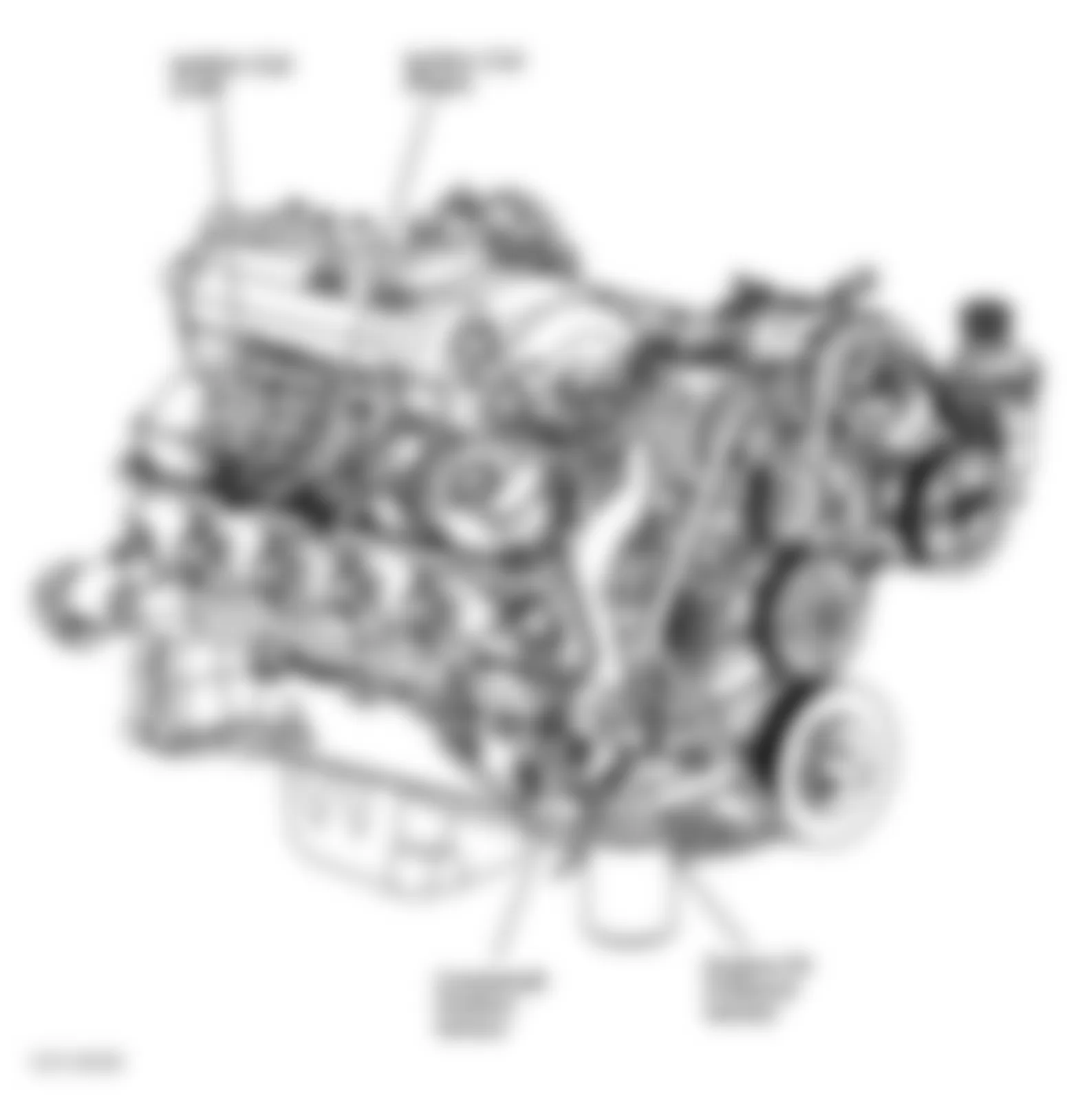 Dodge Pickup R1500 2003 - Component Locations -  Right Front Of Engine (8.0L)