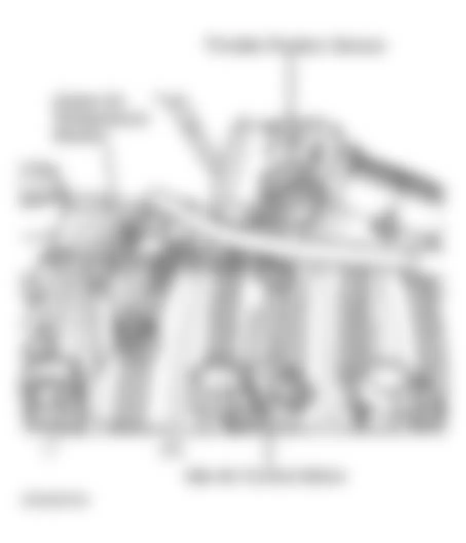 Dodge Pickup R2500 2003 - Component Locations -  Upper Left Side Of Engine (3.7L)