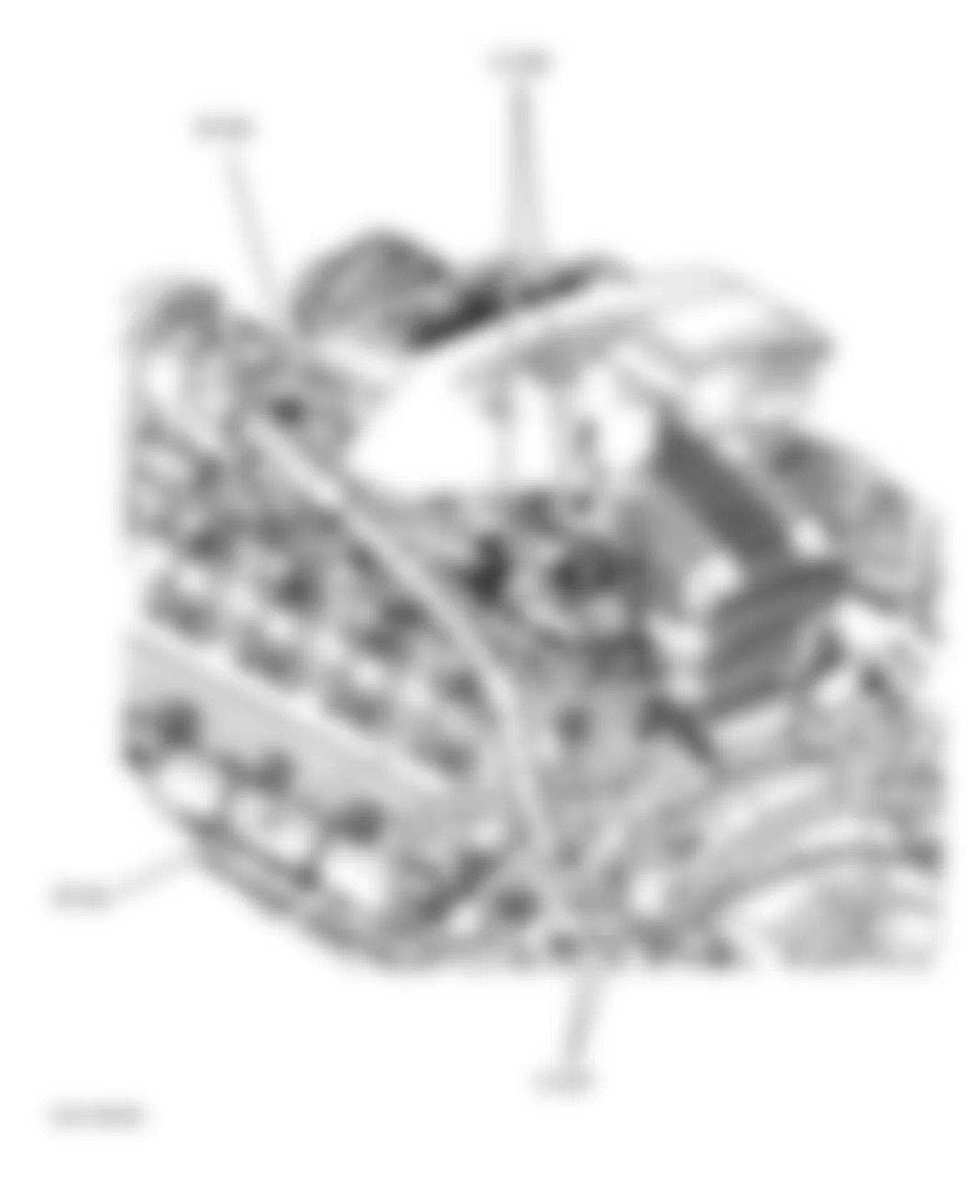 Dodge Pickup R2500 2003 - Component Locations -  Left Rear Of Engine (5.7L)