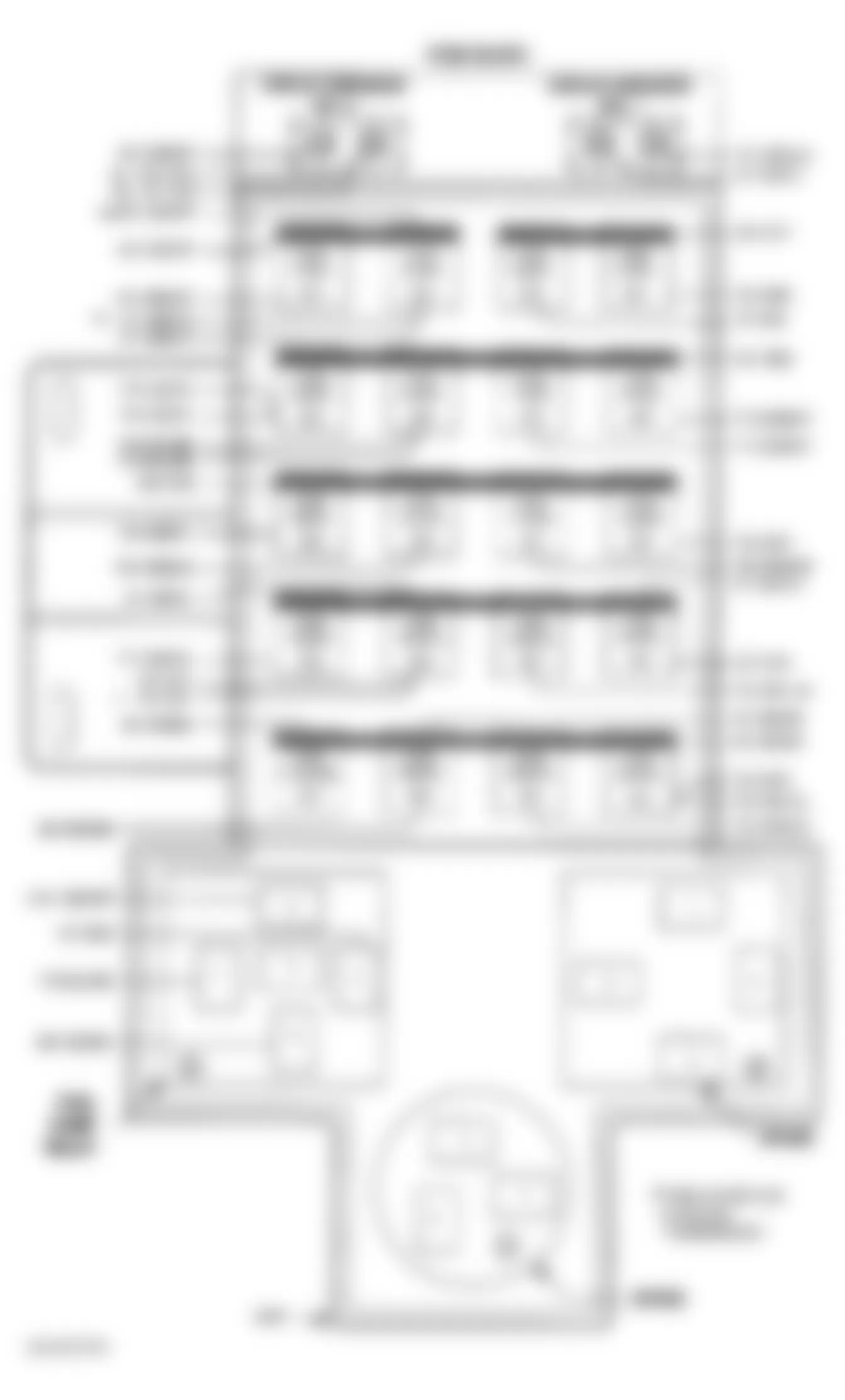 Dodge Ram Van B1500 2003 - Component Locations -  Identifying Fuse Block Components