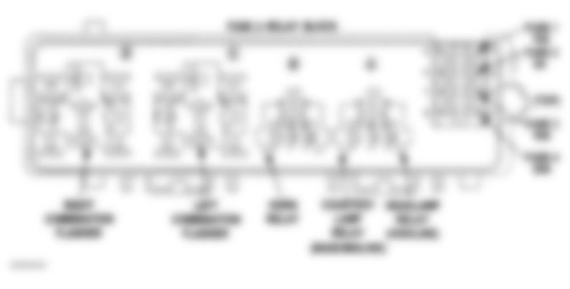 Dodge Ram Van B3500 2003 - Component Locations -  Identifying Fuse & Relay Block Components