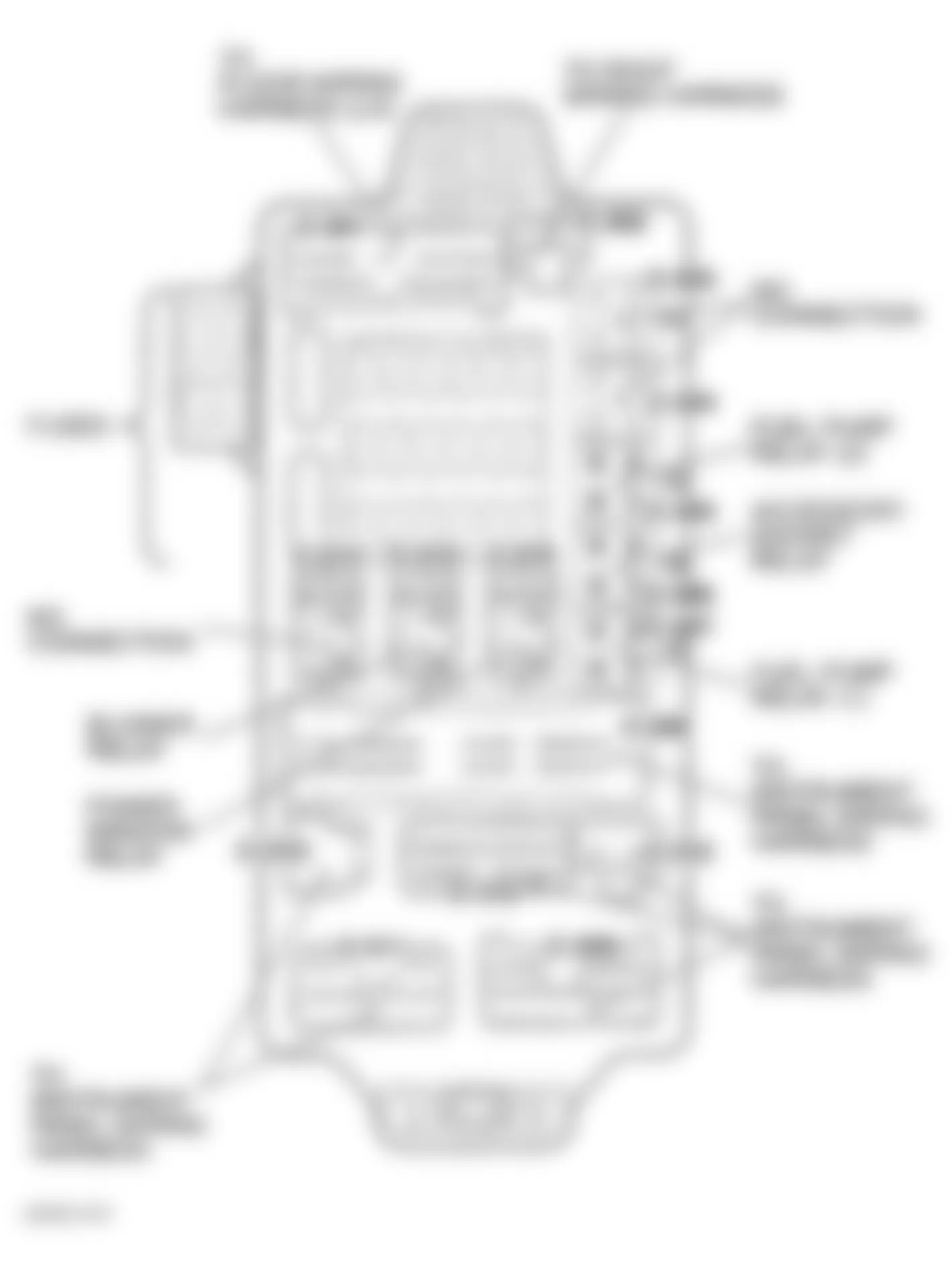 Dodge Stratus ES 2003 - Component Locations -  Identifying Passenger Compartment Junction Block Components