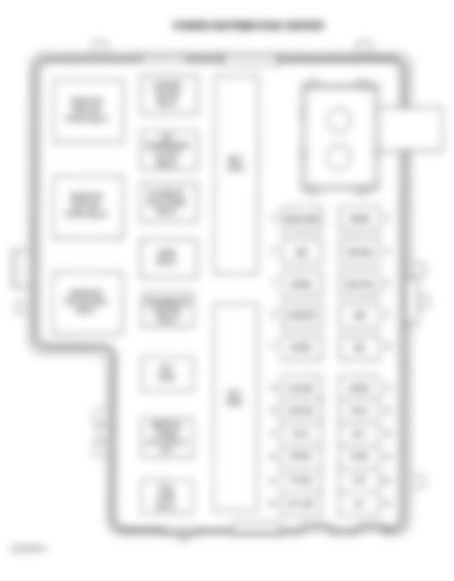 Dodge SX R/T 2003 - Component Locations -  Identifying Power Distribution Center Components (SRT-4)