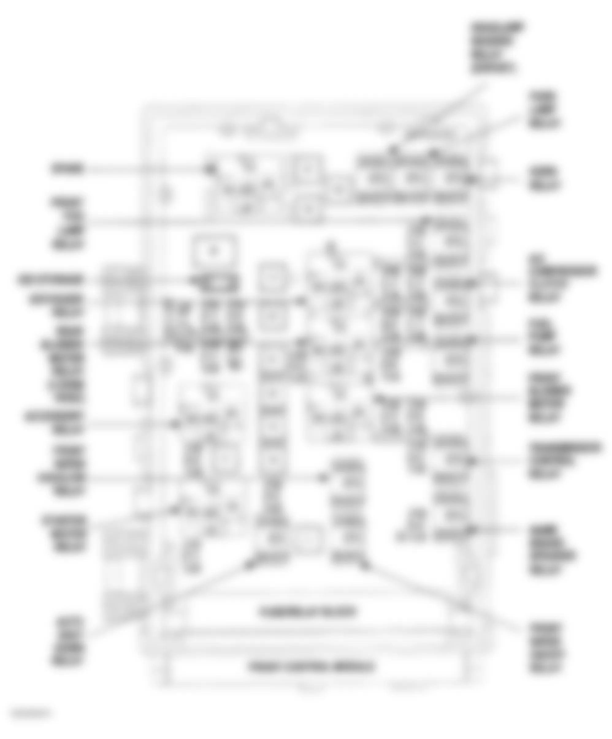 Dodge Caravan SXT 2004 - Component Locations -  Identifying Integrated Power Module Components