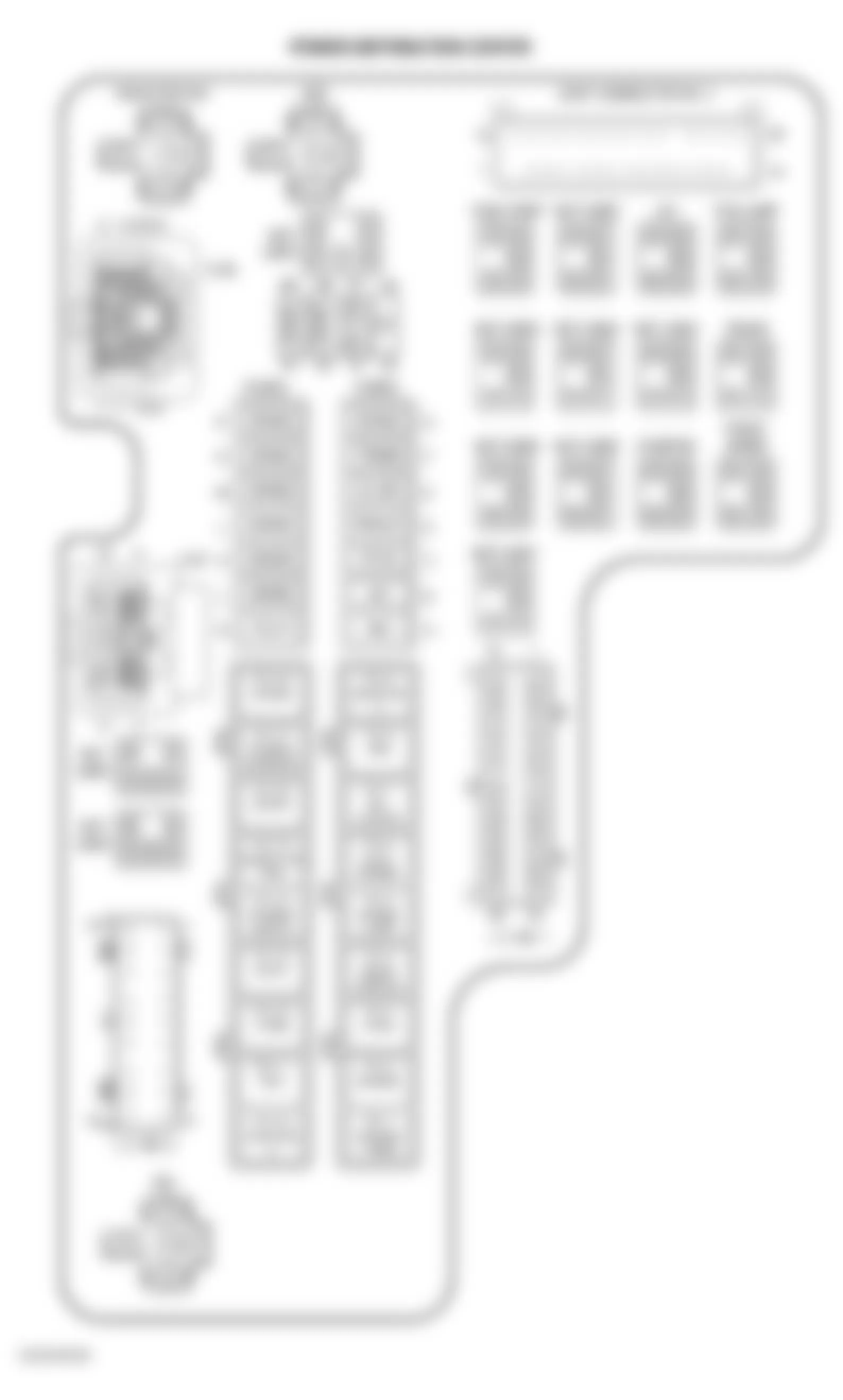 Dodge Dakota 2004 - Component Locations -  Power Distribution Center